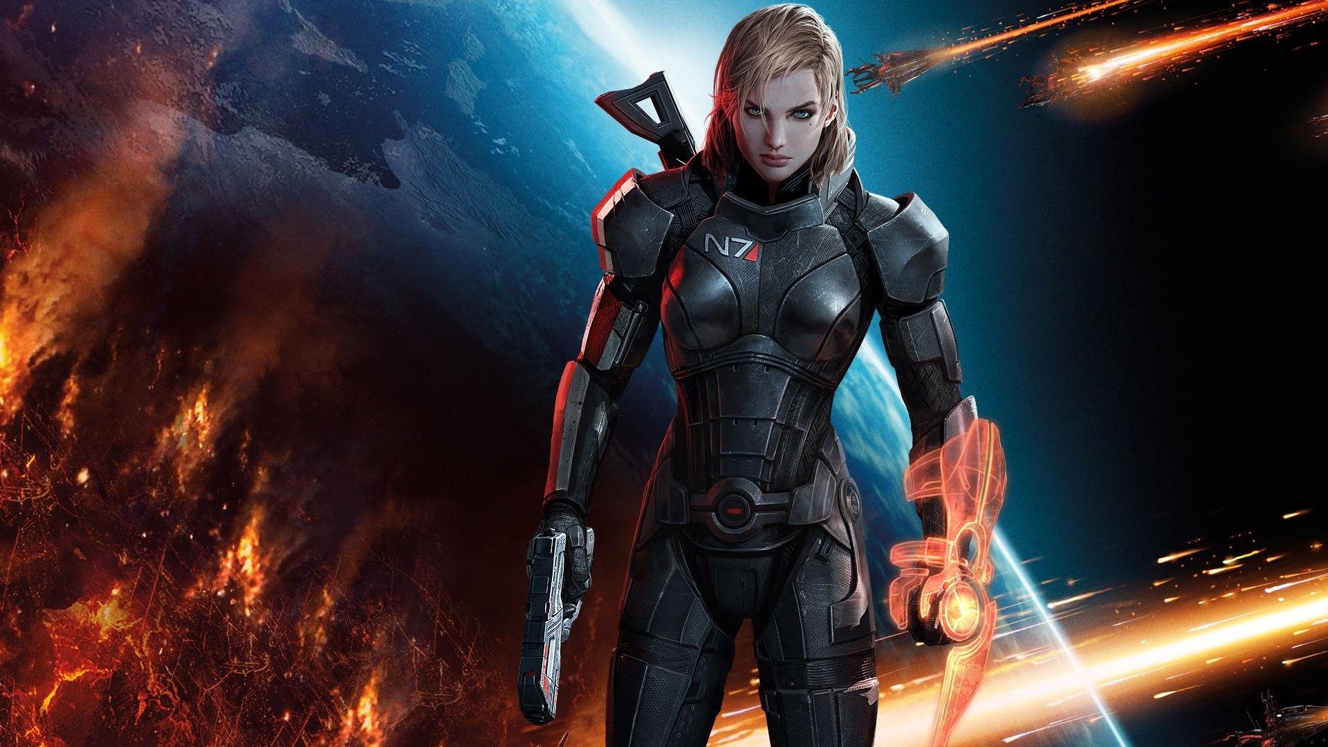 Mass Effect, Mass Effect FemShep, Commander Shepard wallpaper