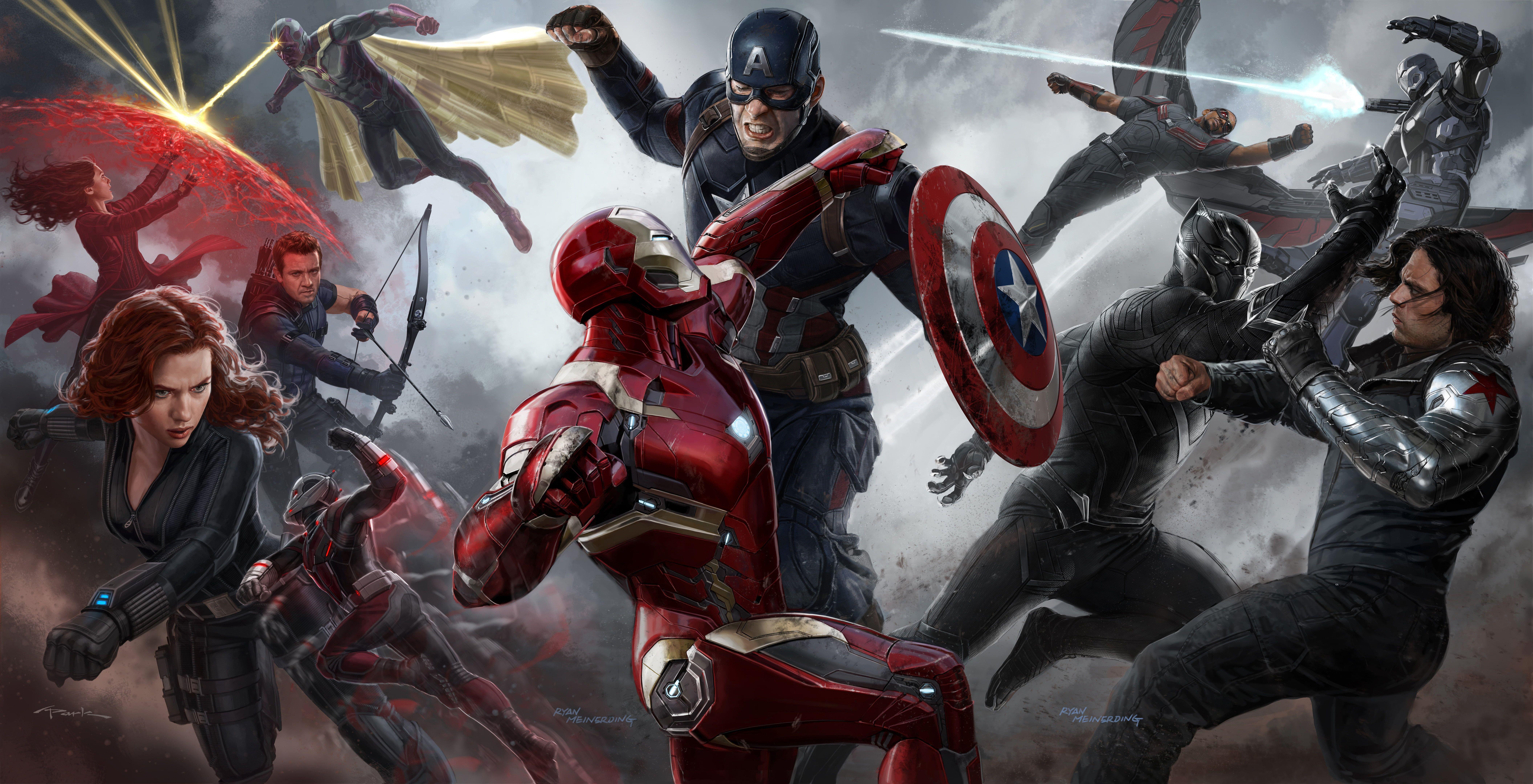Marvel Avengers Civil War digital wallpaper HD wallpaper. Wallpaper