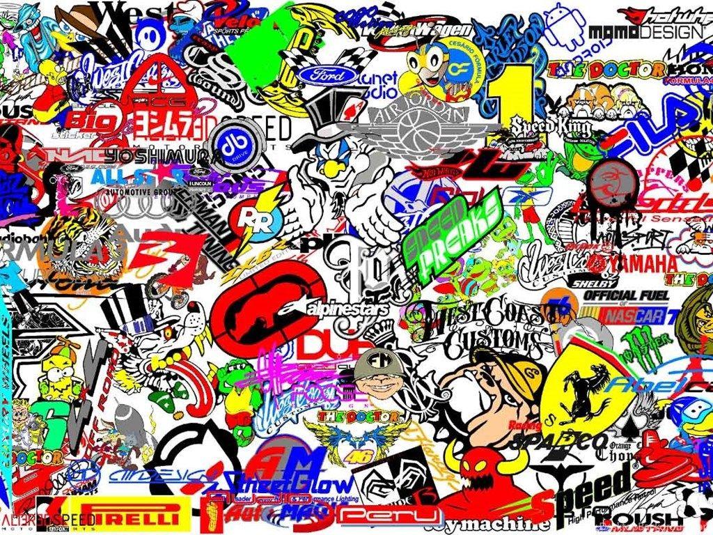 Jdm Sticker Bomb Wallpaper Image Desktop Background