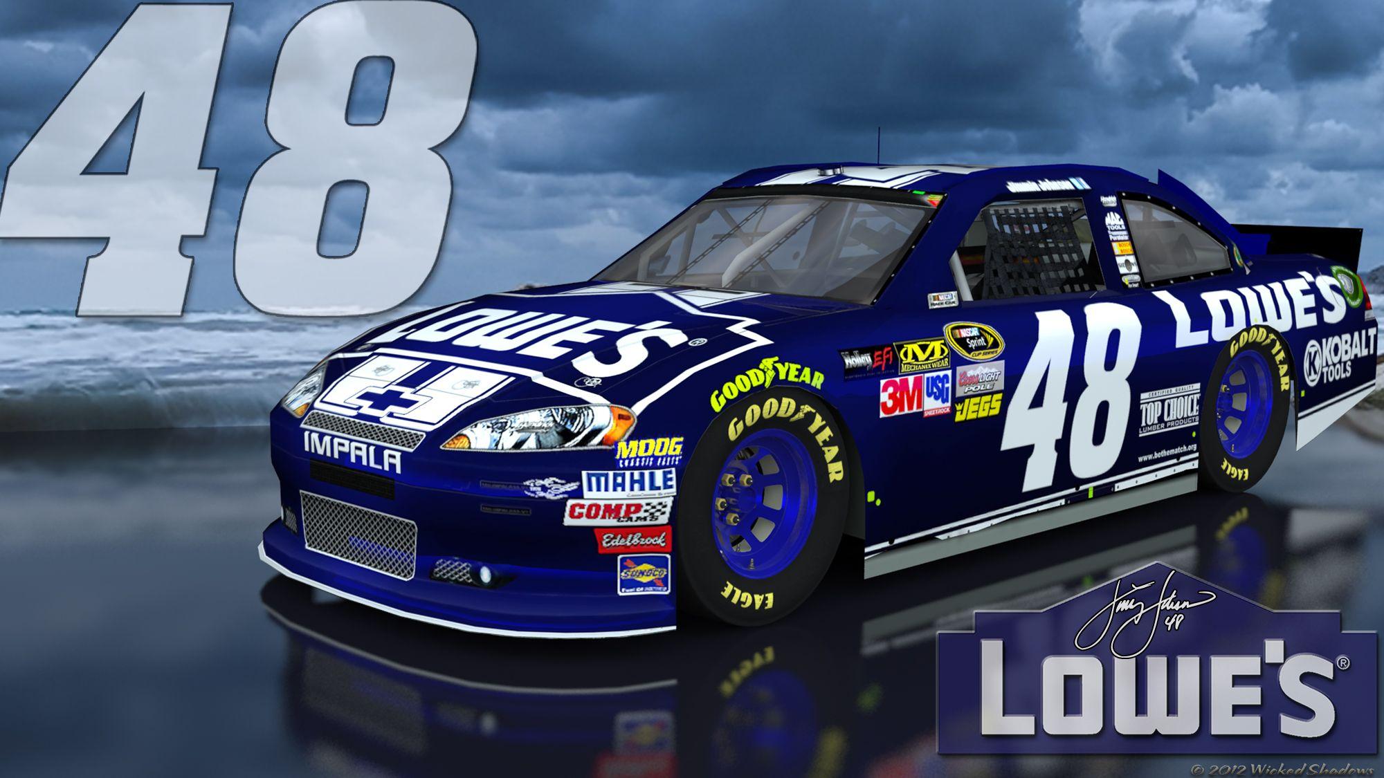 Wallpaper By Wicked Shadows: Jimmie Johnson Lowes 48 Brighter