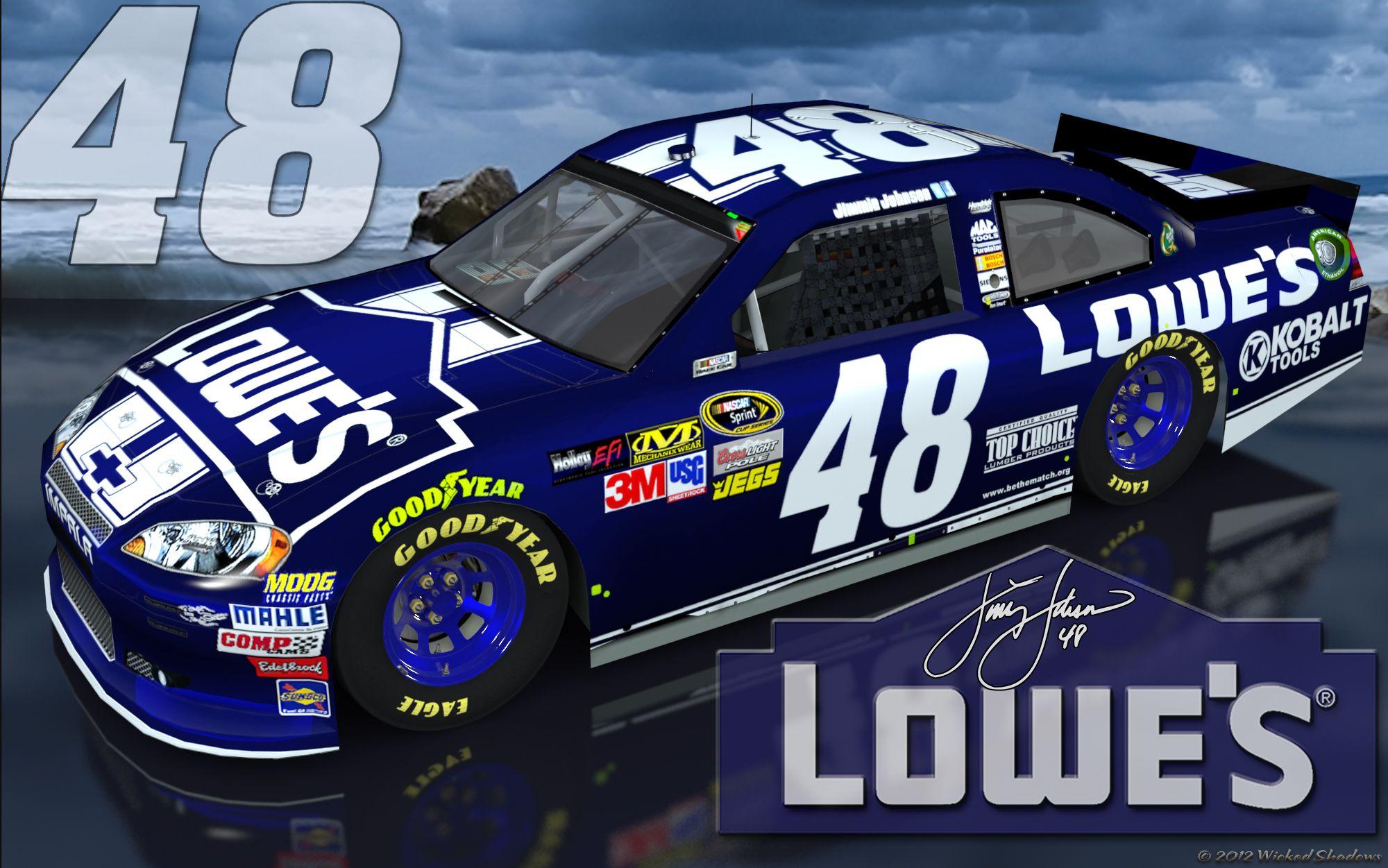 Wallpaper By Wicked Shadows: Jimmie Johnson Lowes 48 Brighter