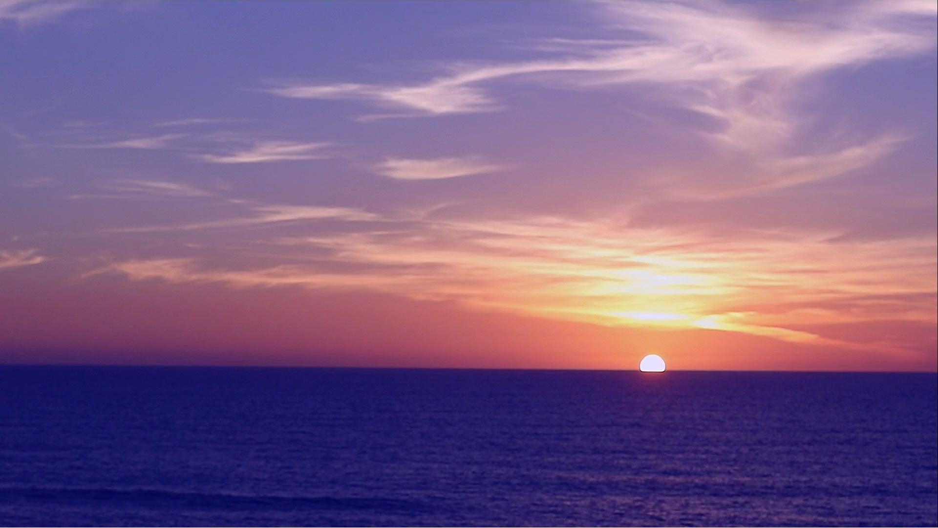 Ocean Sunset Background Video