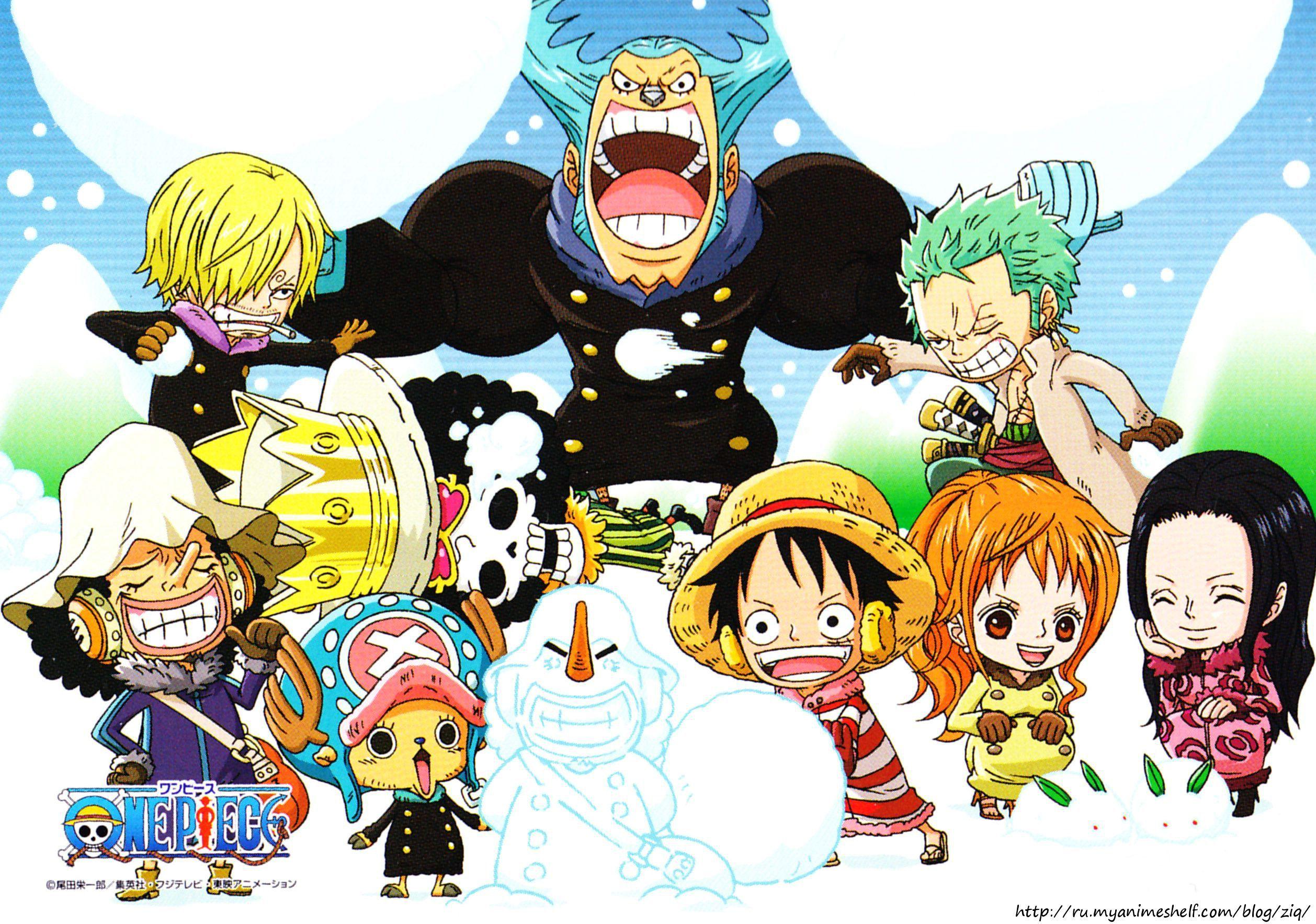 One Piece Chibi Wallpaper The Chibi Pirates Full HD Wallpaper