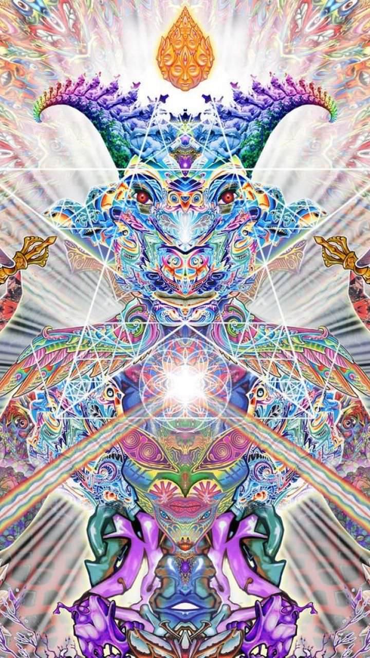 Baphomet Psychedelic wallpaper, Phone background