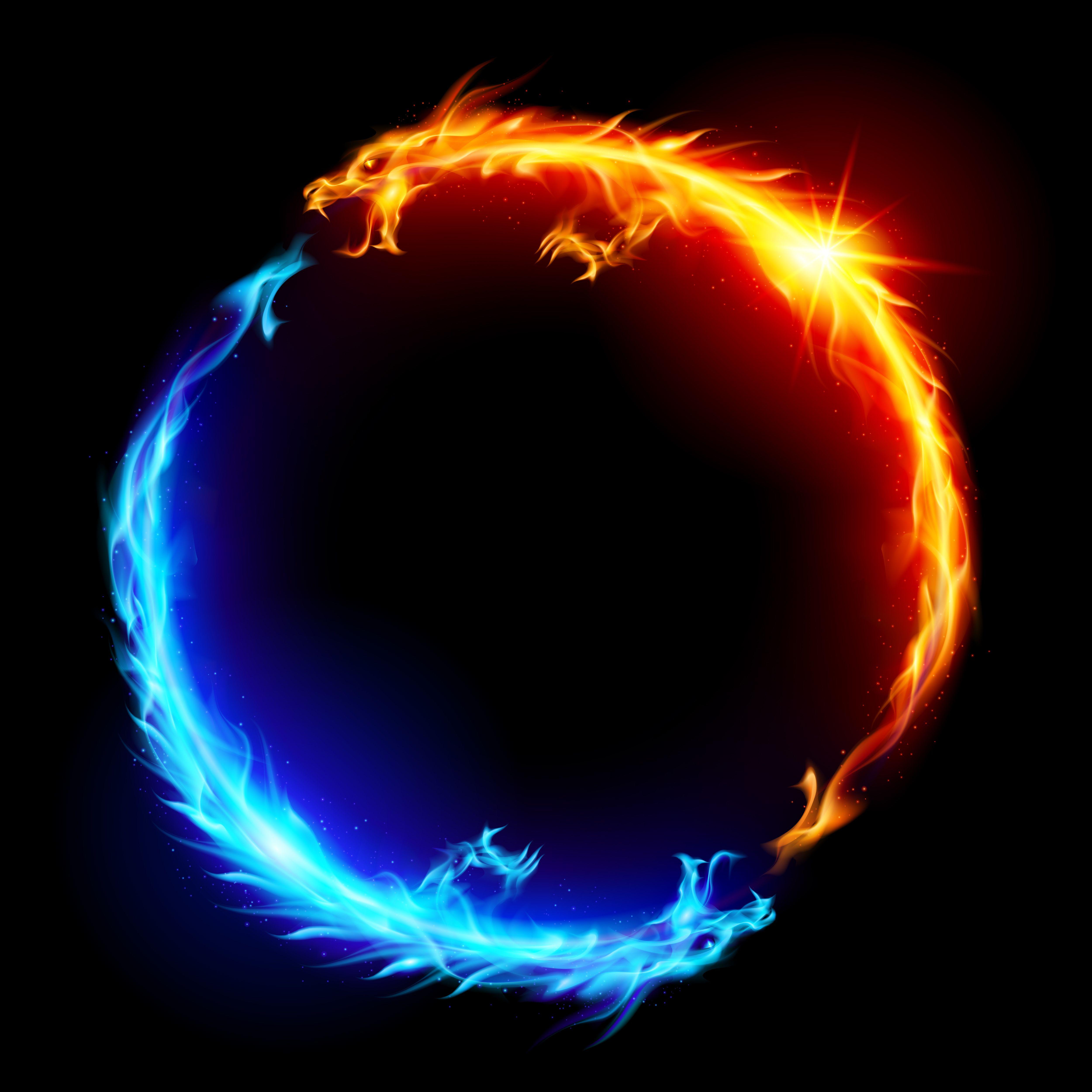 Flame art, Fire art, Black background image