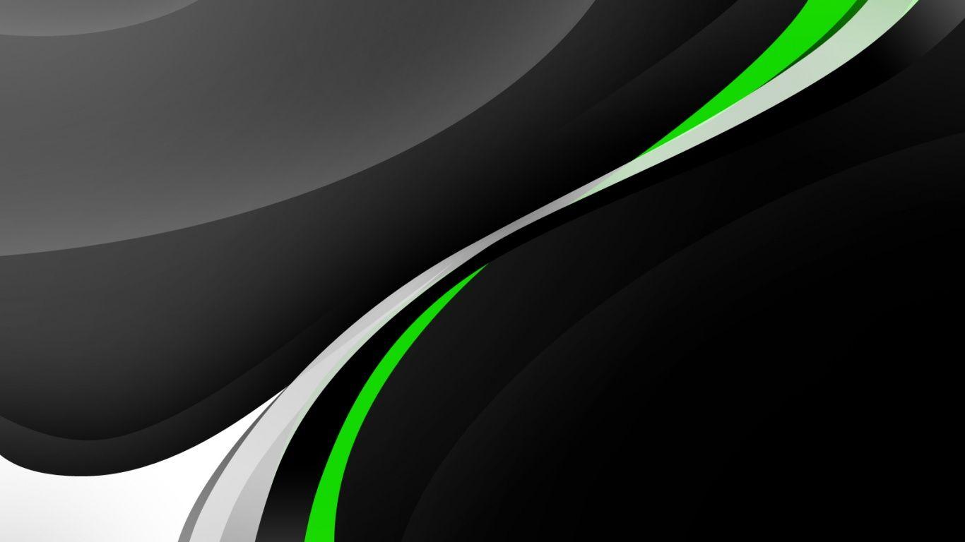 Vector Design Simple Pulp Hair Black And Green Wallpaper. High