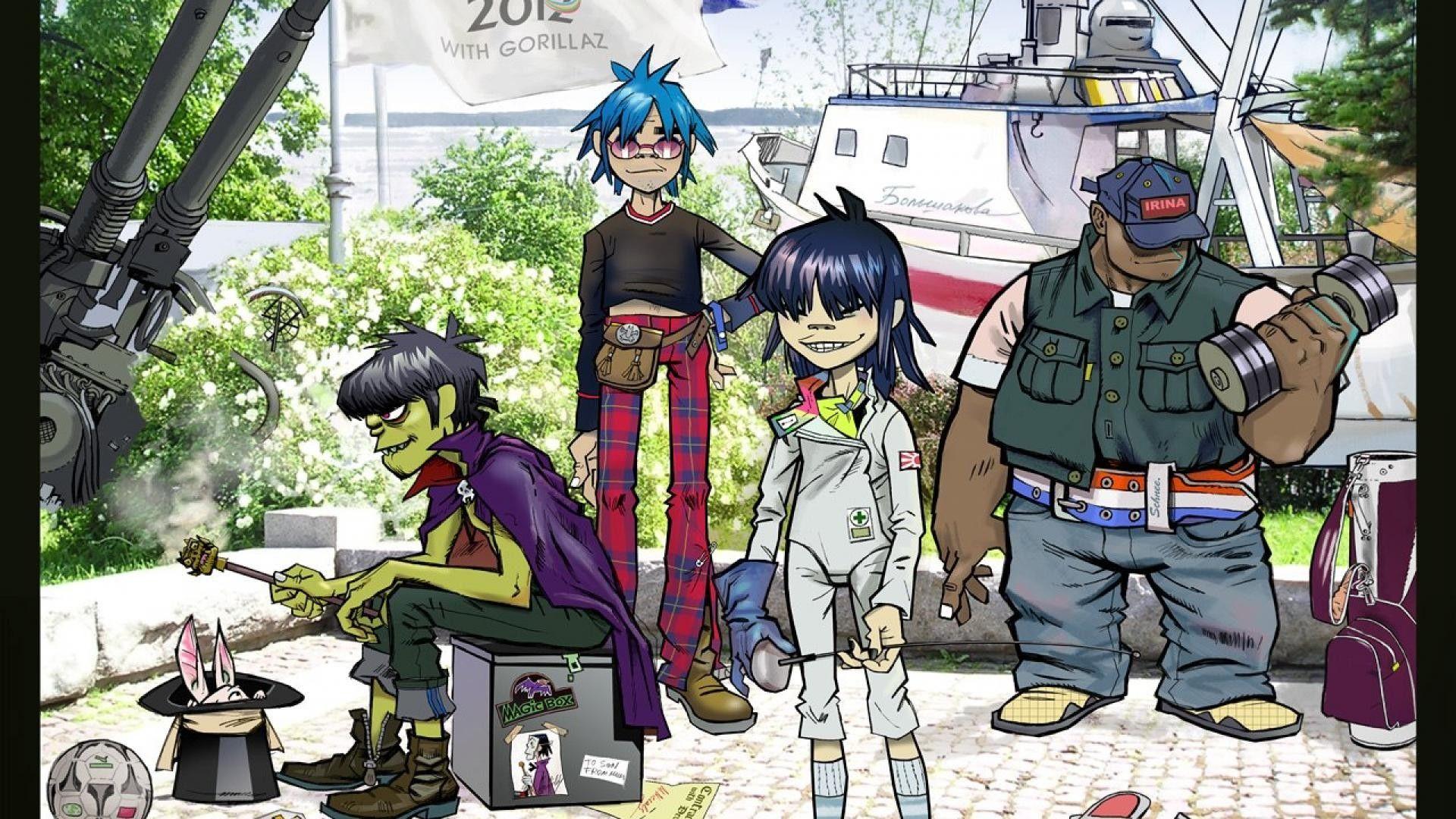 Gorillaz Wallpaper Plastic Beach