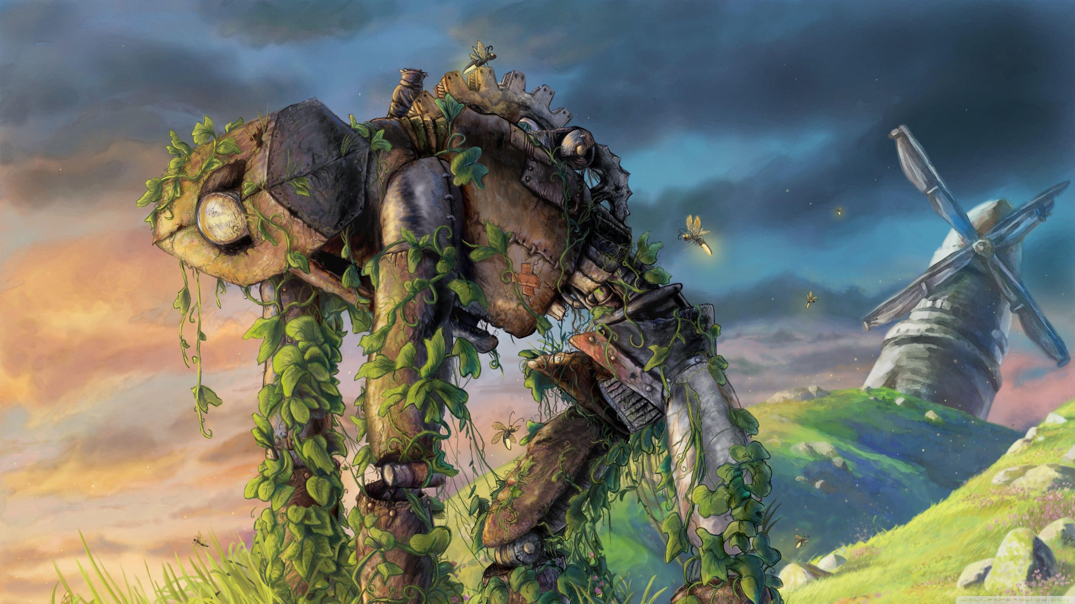 Old Robot ❤ 4K HD Desktop Wallpaper for 4K Ultra HD TV • Wide