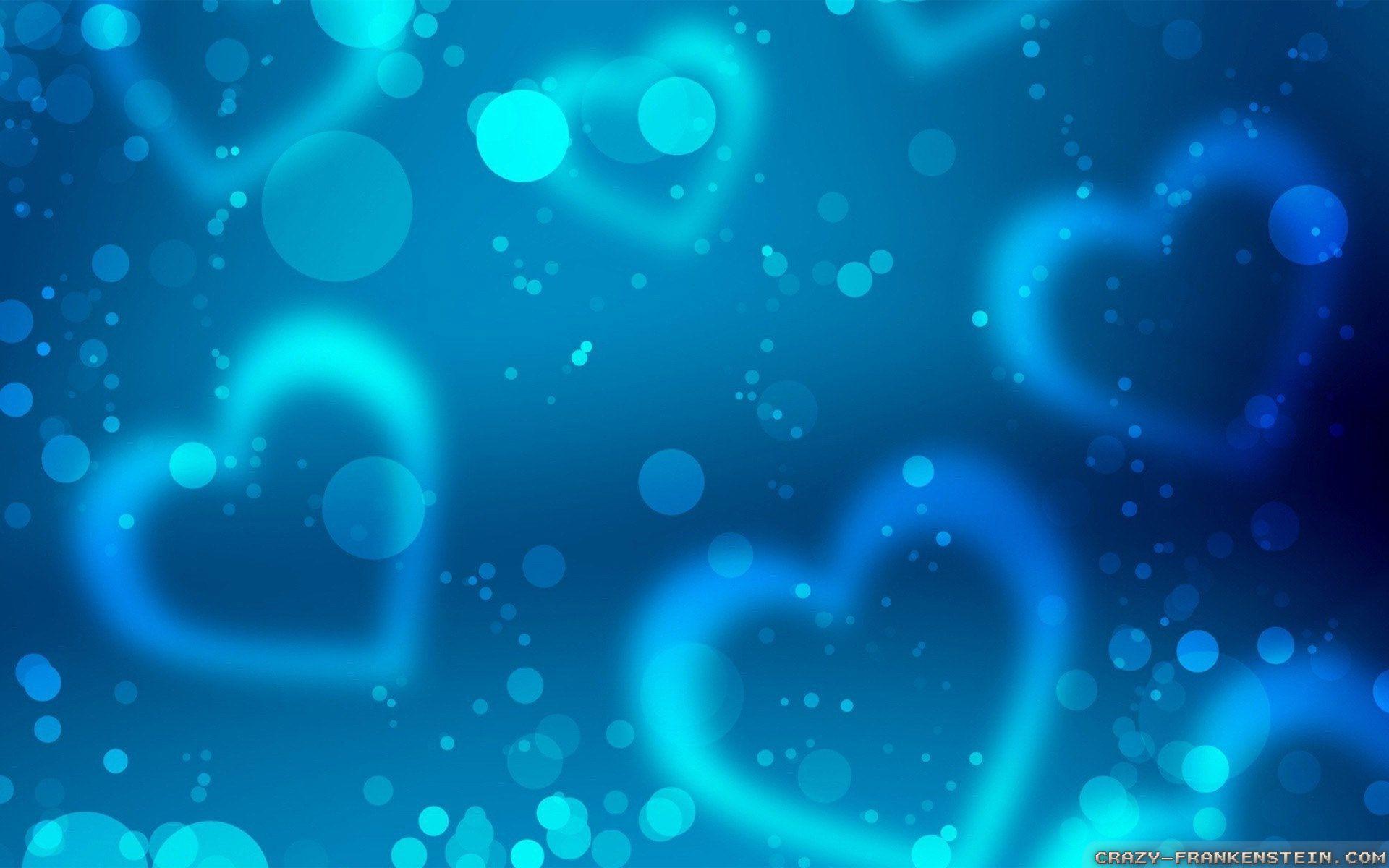 Blue Hearts Background HD Wallpaper, Background Image