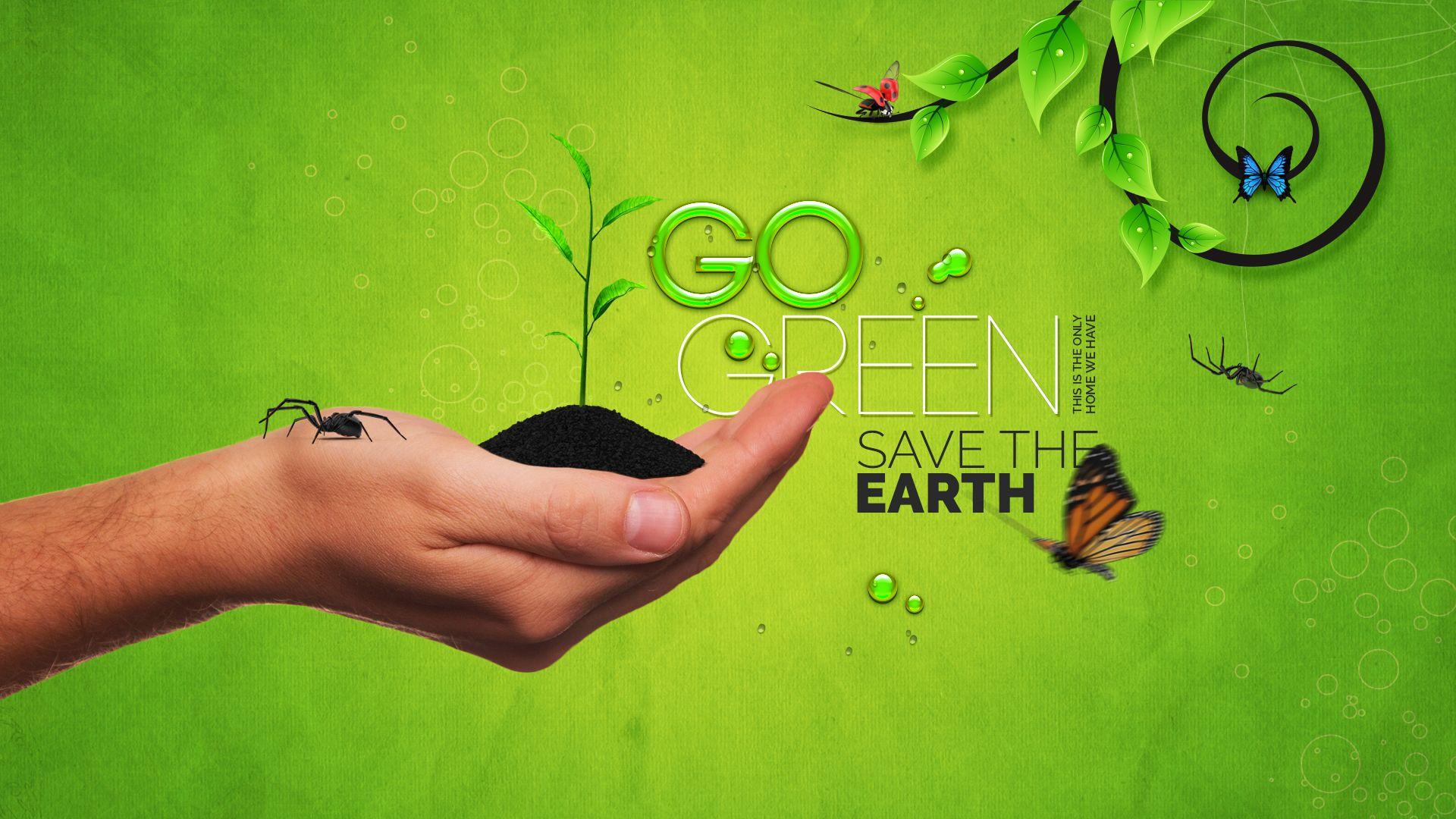go green environmental day HD wallpaper and image (2)