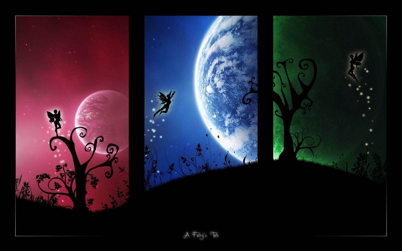 Free Wicca Wallpaper Magic Pagan Pentagramm Signs. Fairy