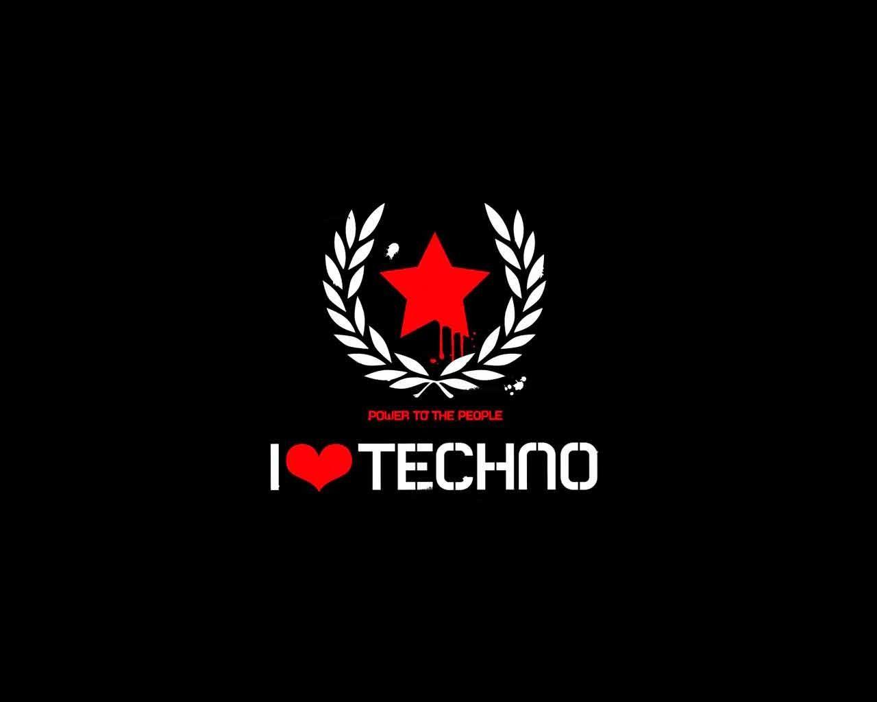 1280x1024 I Love Techno wallpaper, music and dance wallpapers