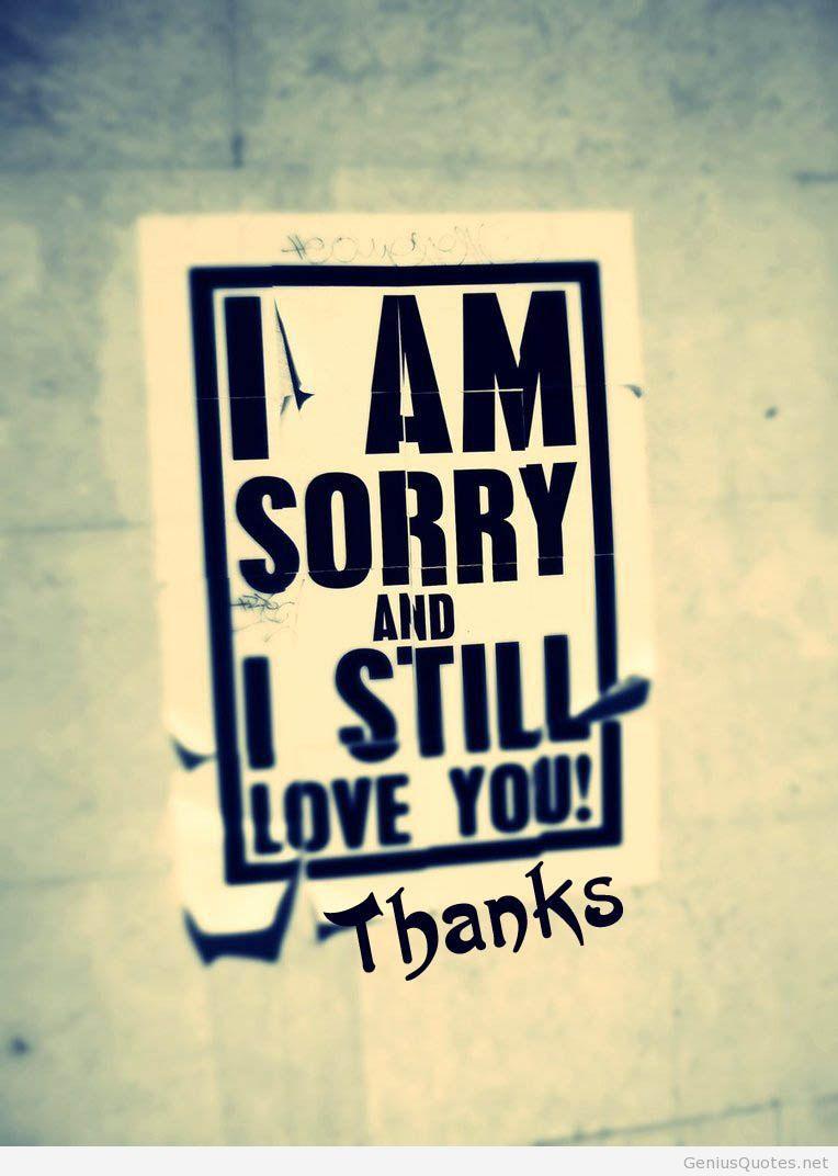 Sorry Quotes With Love Image