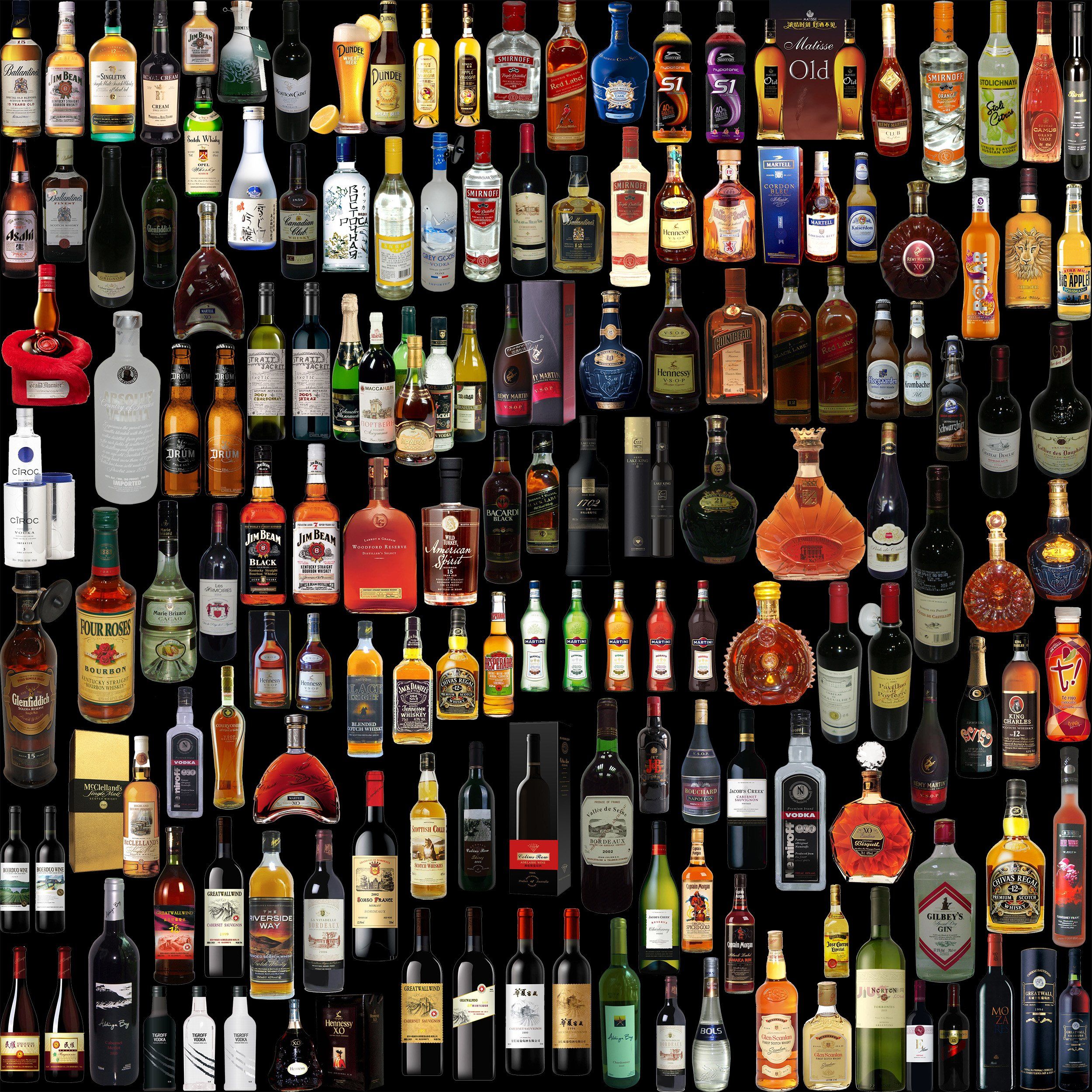 Liquor Bottle Wallpaper