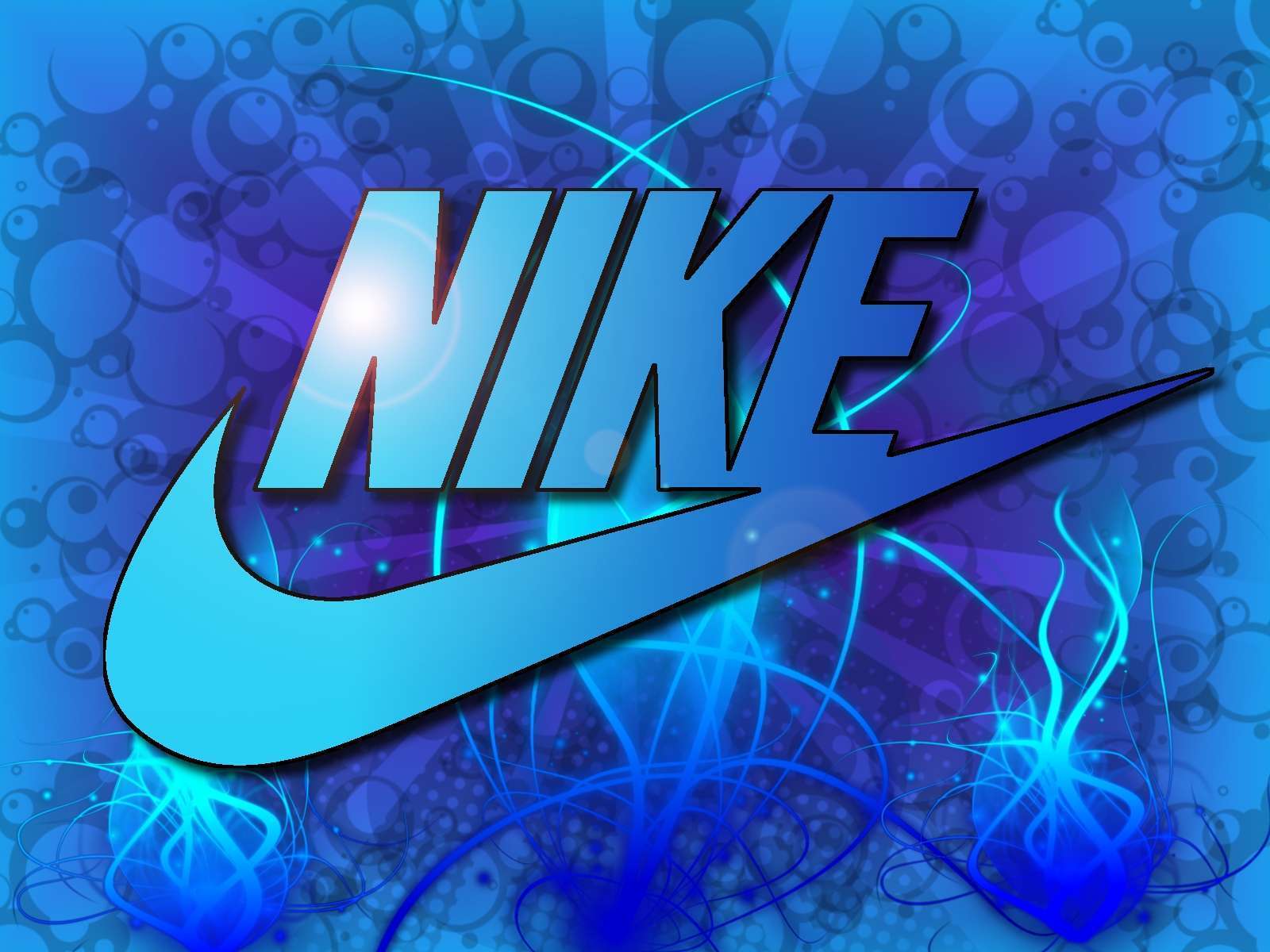 Nike Logo Wallpapers Neon Wallpaper Cave