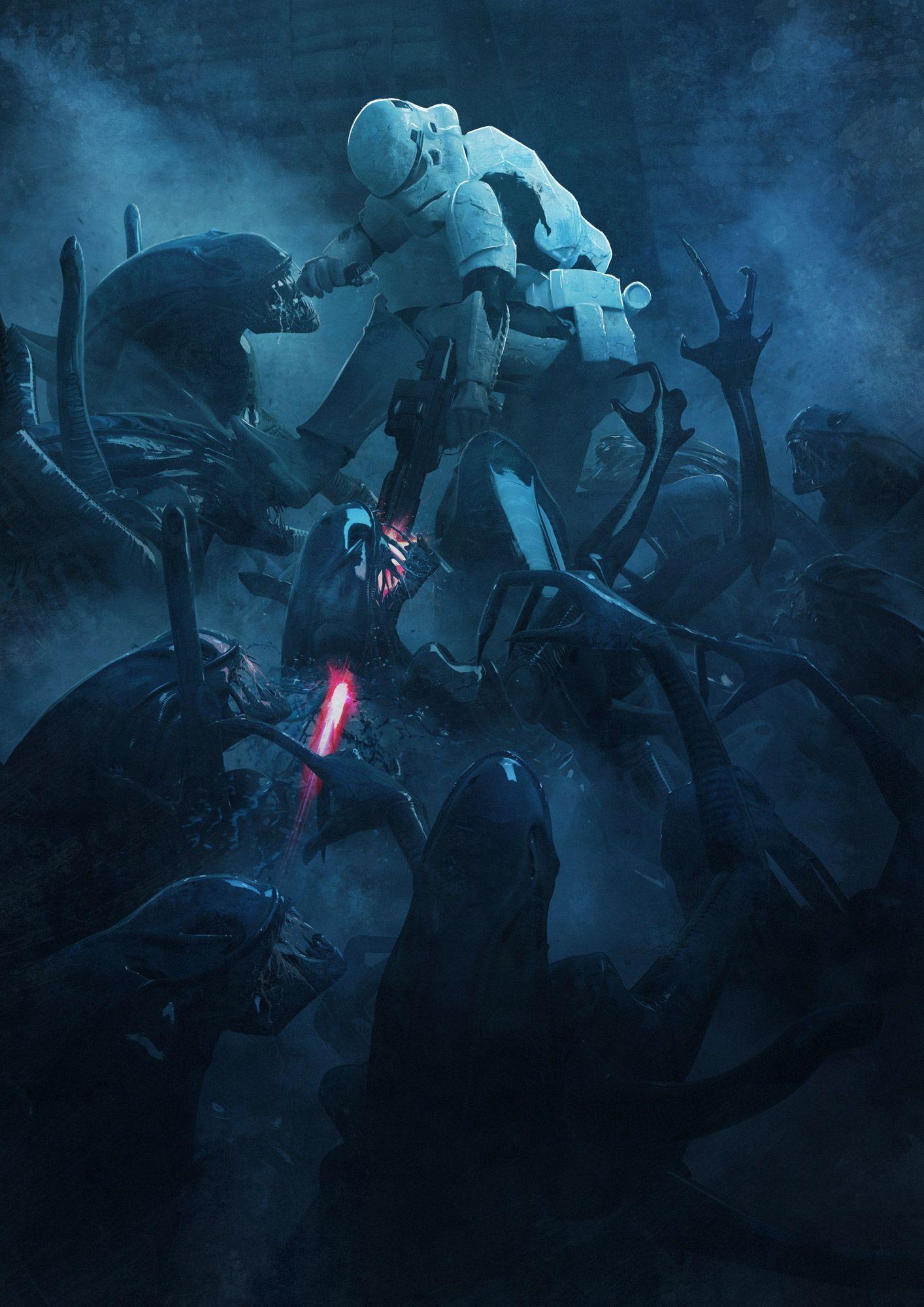 guillemhp_501_legion_stormtroopers_vs_aliens_Detail_1. Fantasy