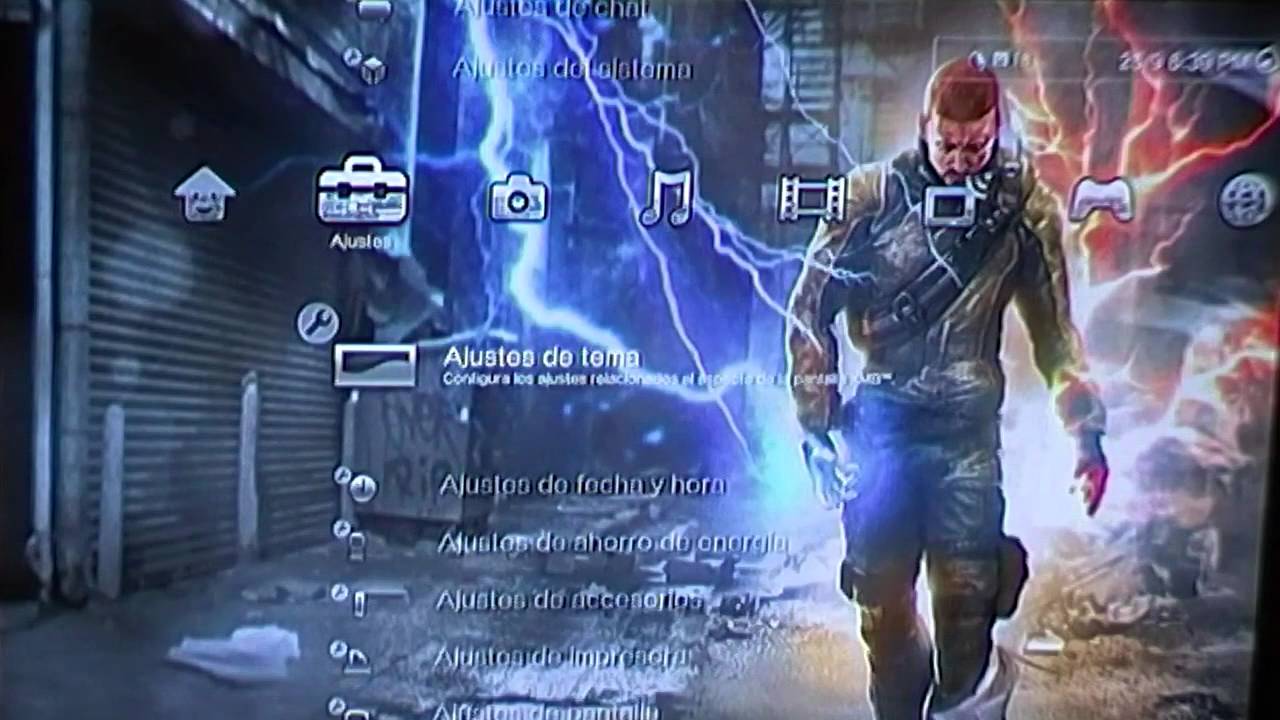 PS3 THEMES InFamous Dynamic Theme