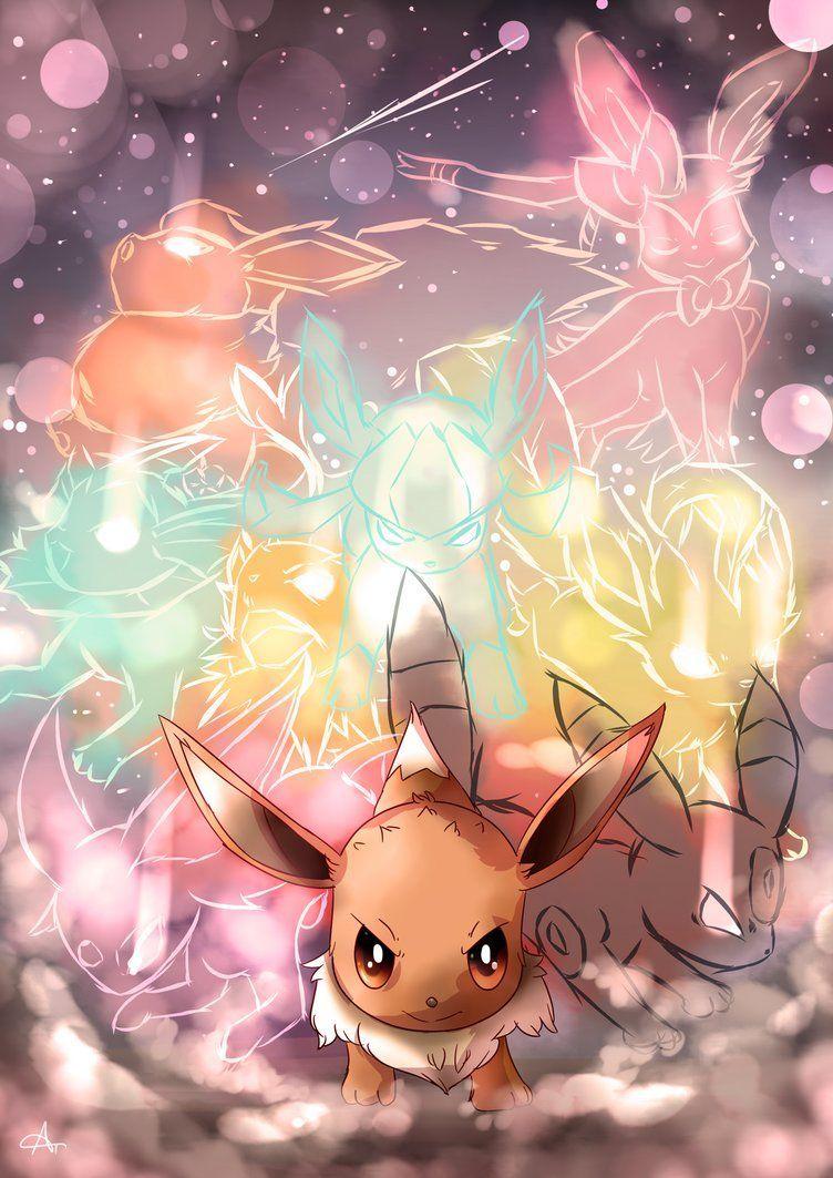 Day 239. Eevee. evees. Pokémon, Change and Anime