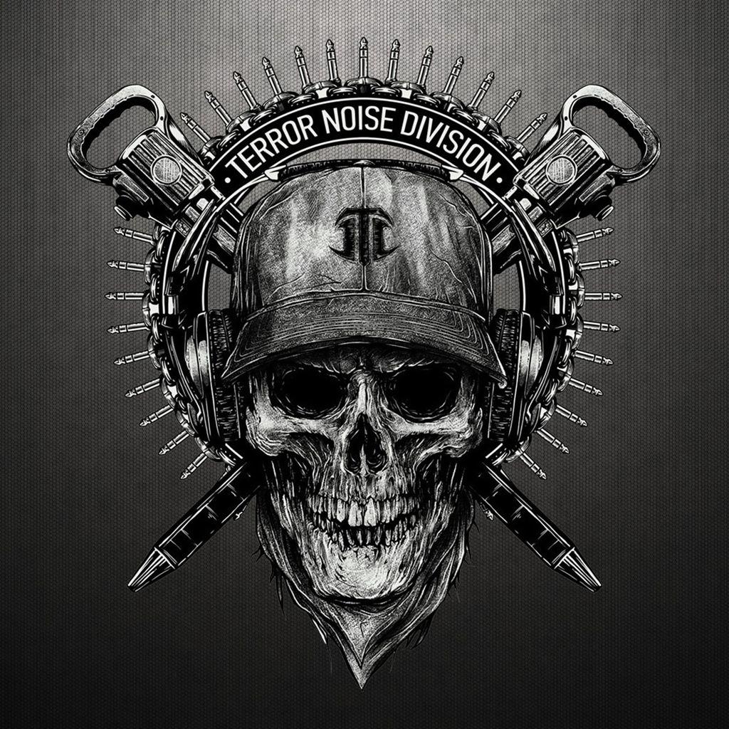 Terror Noise Division Skull Logo iPad Wallpaper Download. iPhone