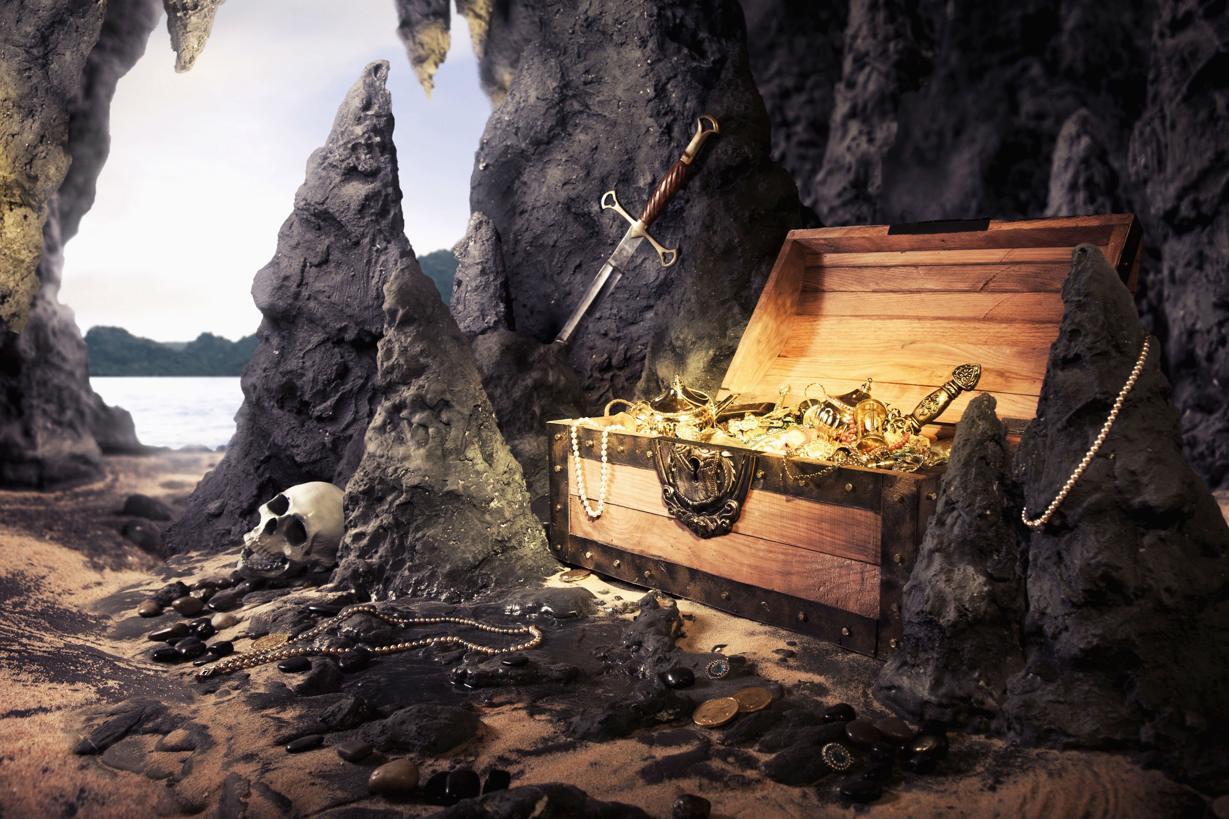 pirate treasure background