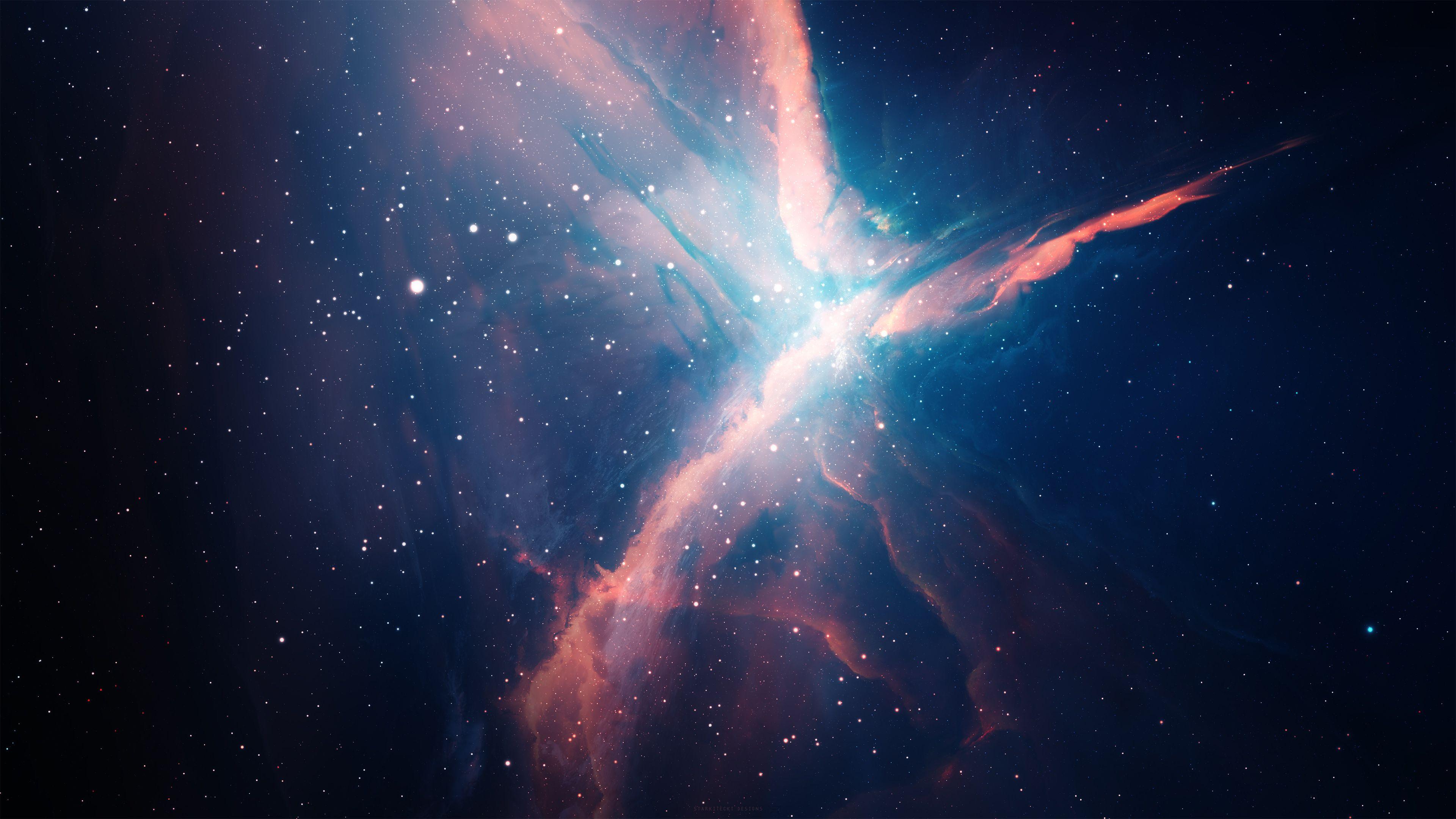 Wallpaper Nebula, Stars, 4K, Space