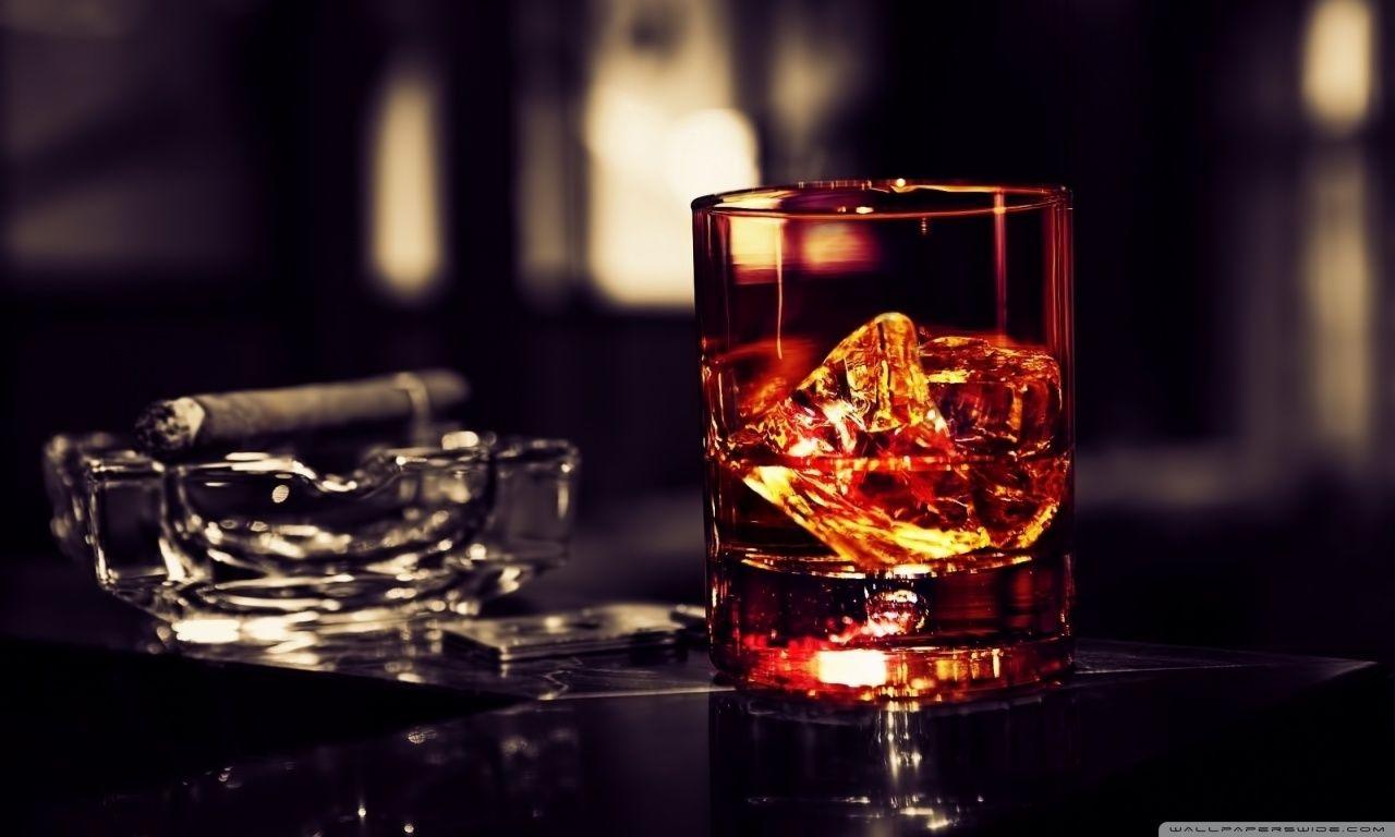 Whisky Ice Cigar ❤ 4K HD Desktop Wallpaper for 4K Ultra HD TV