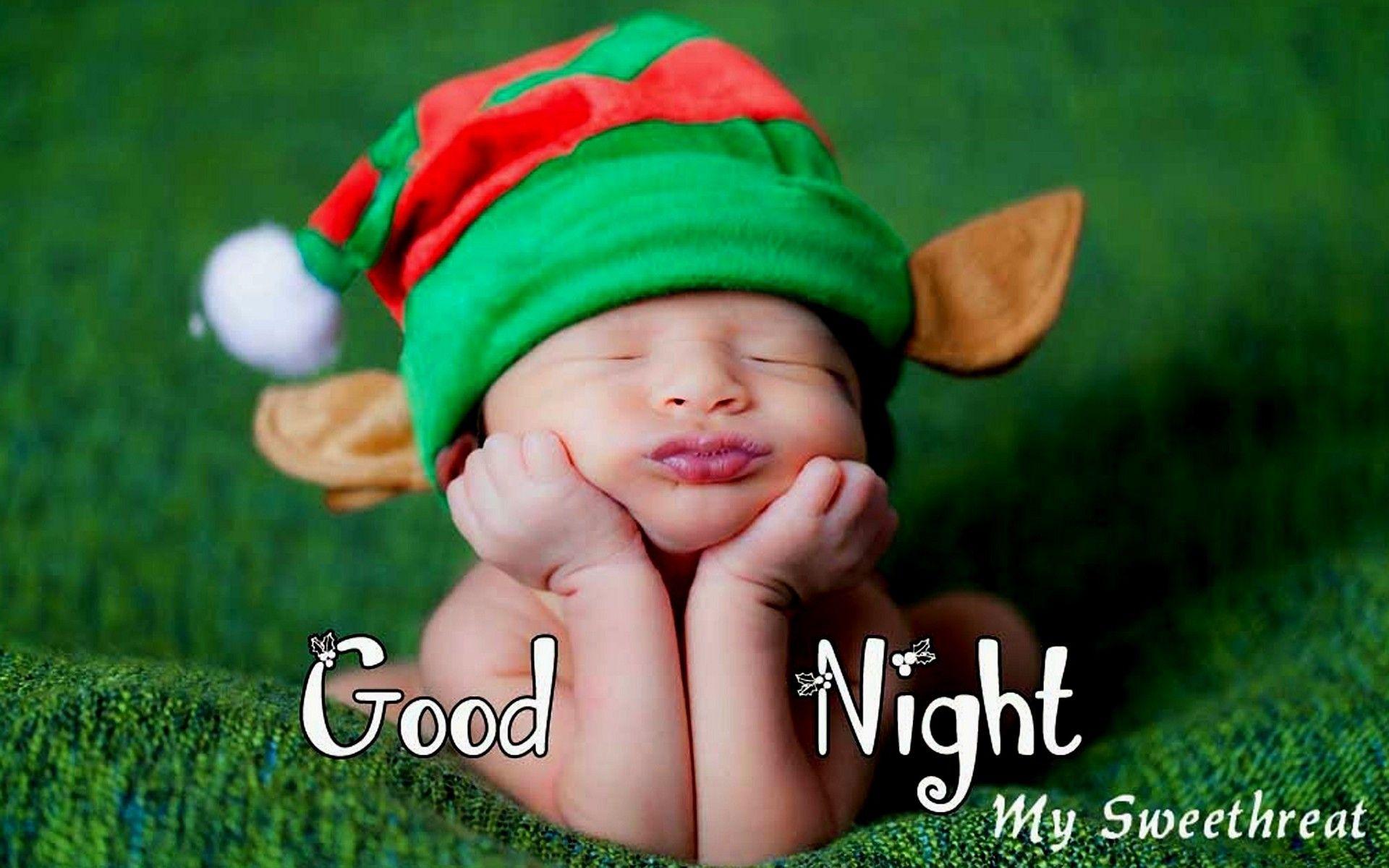 Wallpaper.wiki Cute Baby Good Night Background Download New PIC