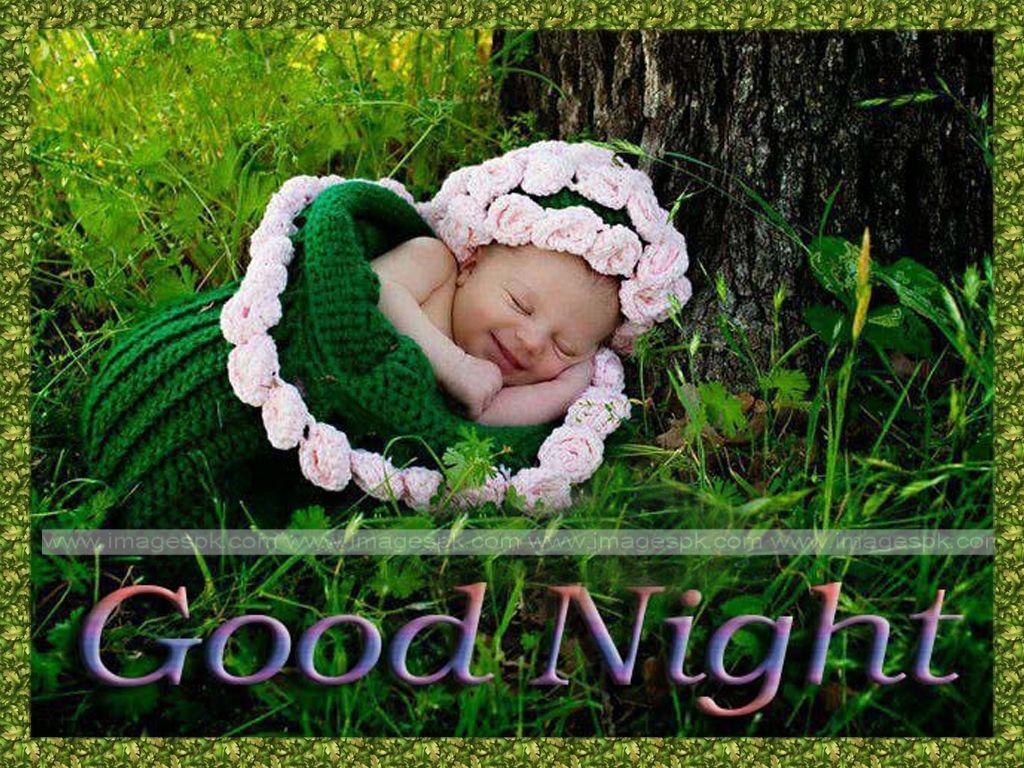 good night cute baby photos