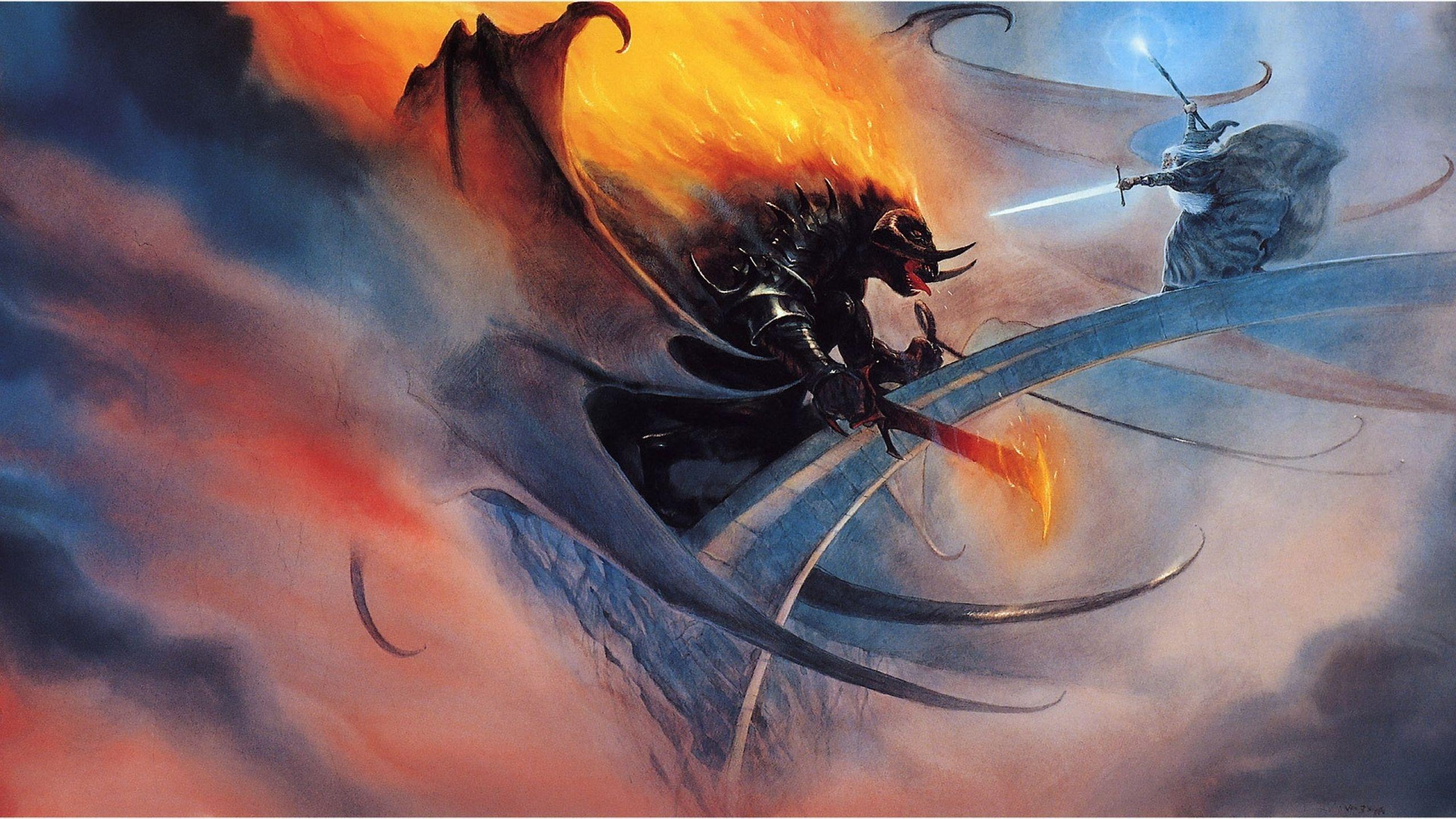 The Lord of the Rings  Balrog Wall Mural  Buy online at Europosters
