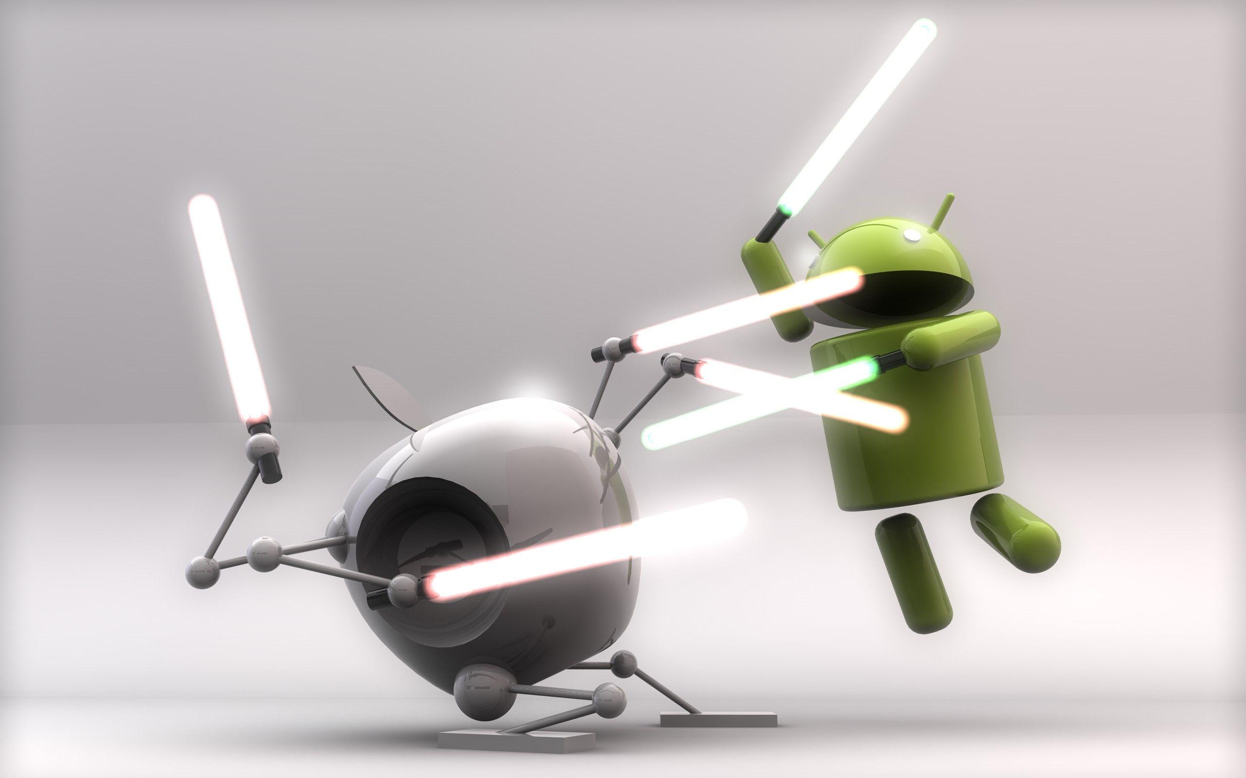android vs apple Full HD Wallpaper and Background Imagex1600