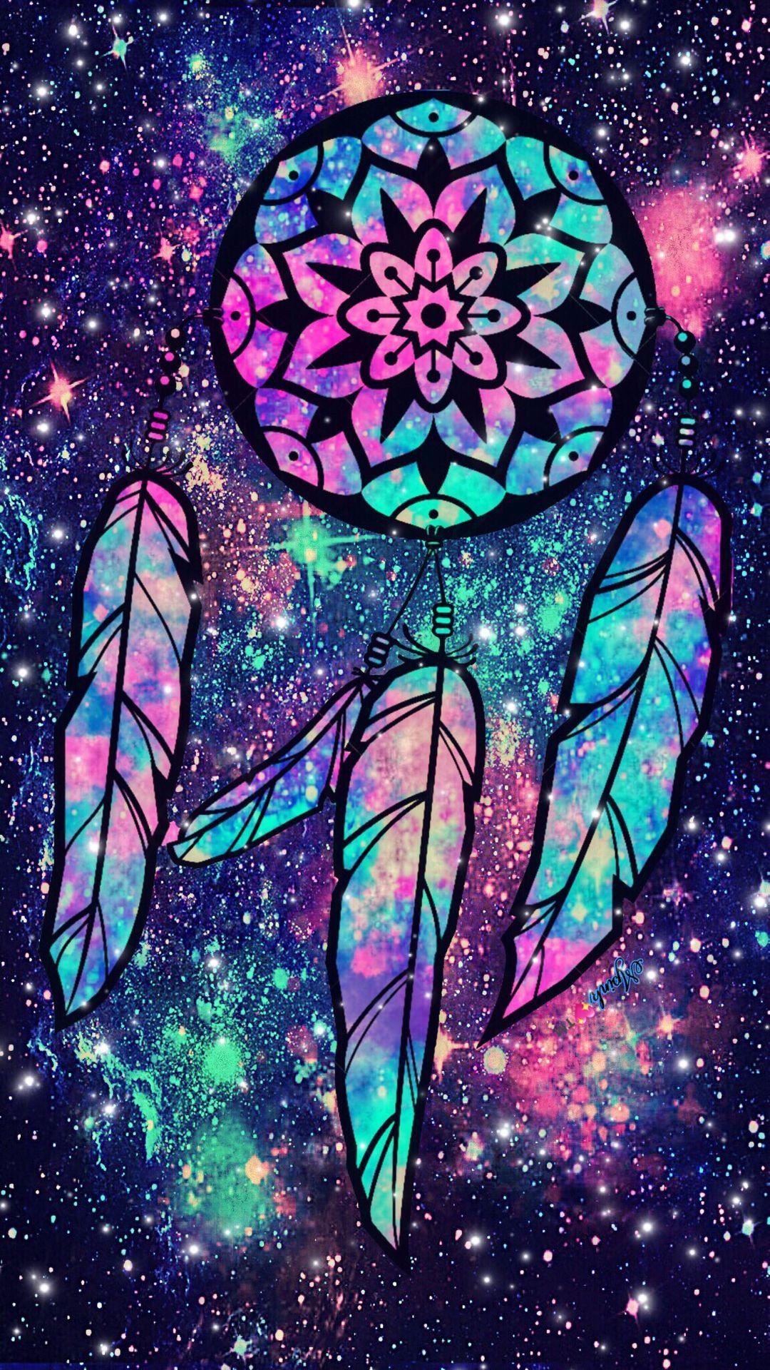 Midnight Dreamcatcher Galaxy Wallpaper #androidwallpaper