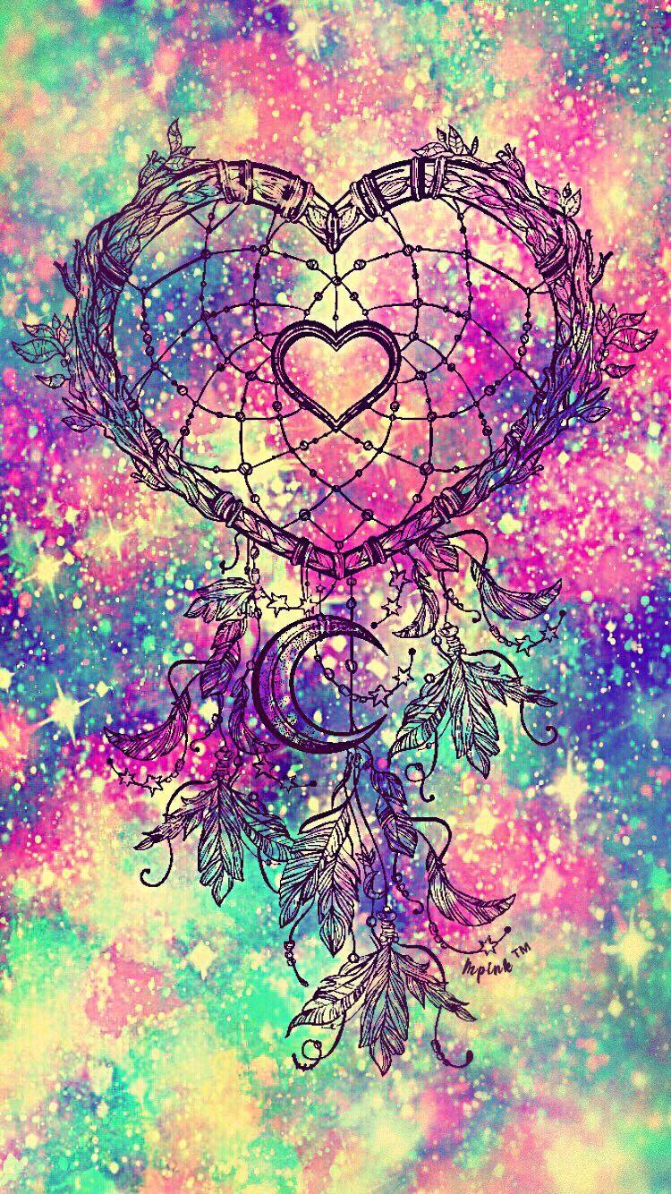 Heart Dreamcatcher Galaxy Wallpaper #androidwallpaper