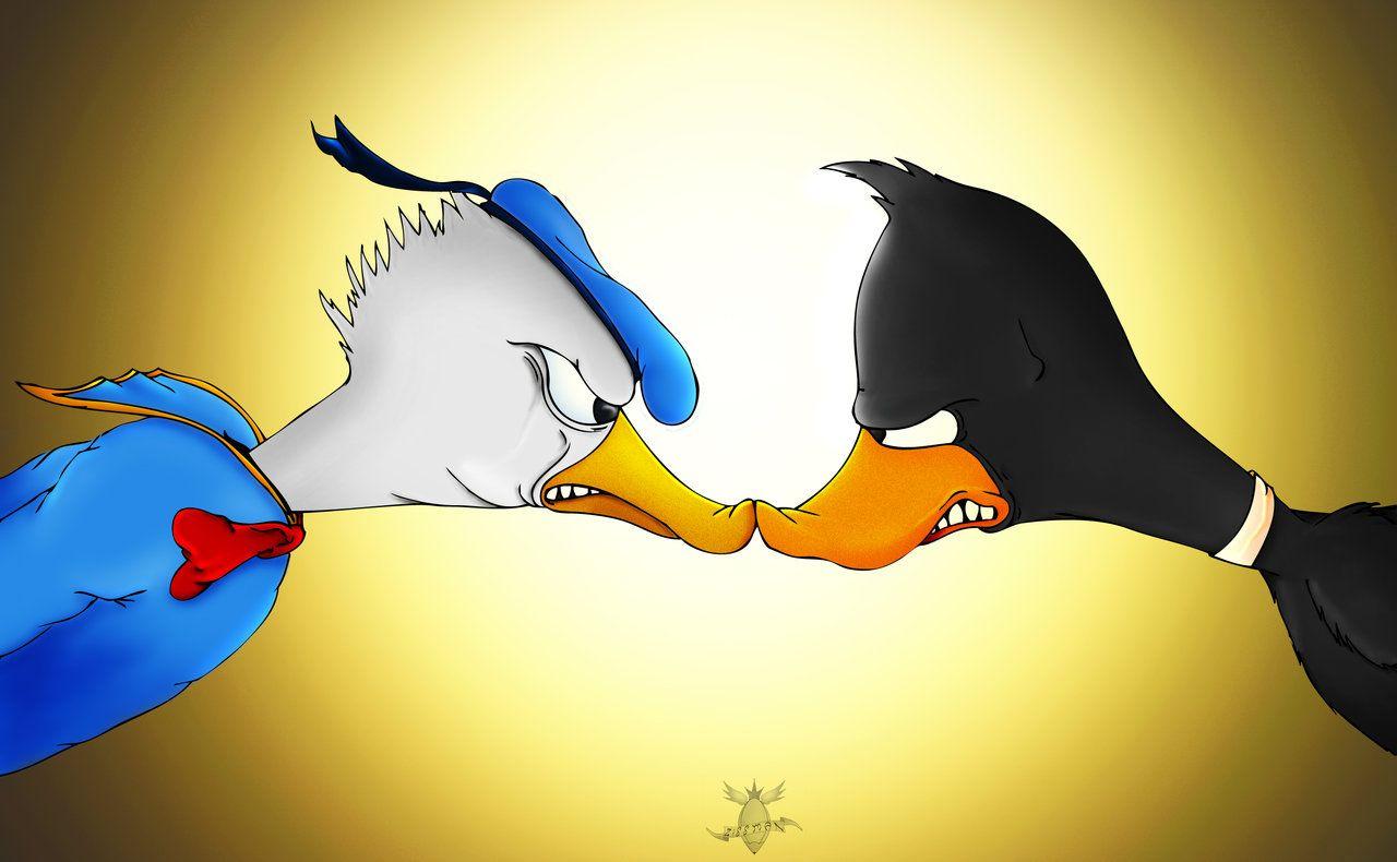 Shapescapes: What I Think About Stuff Donal Ducks VS Daffy Duck