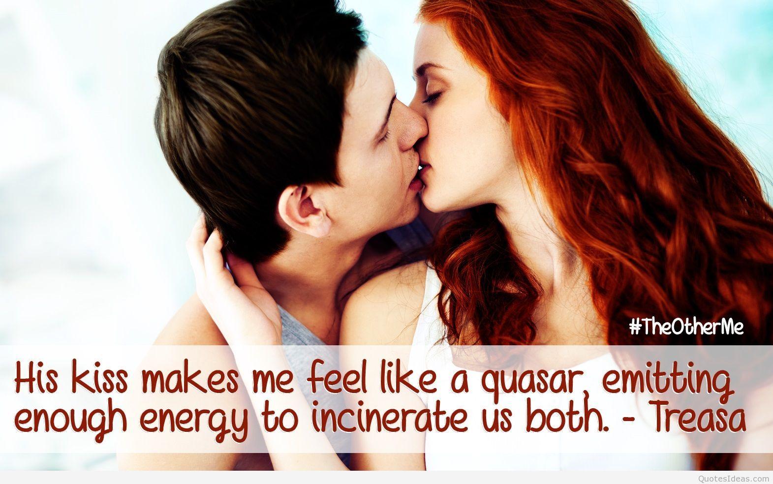 Awesome kissing quotes image and kissing couples quotes