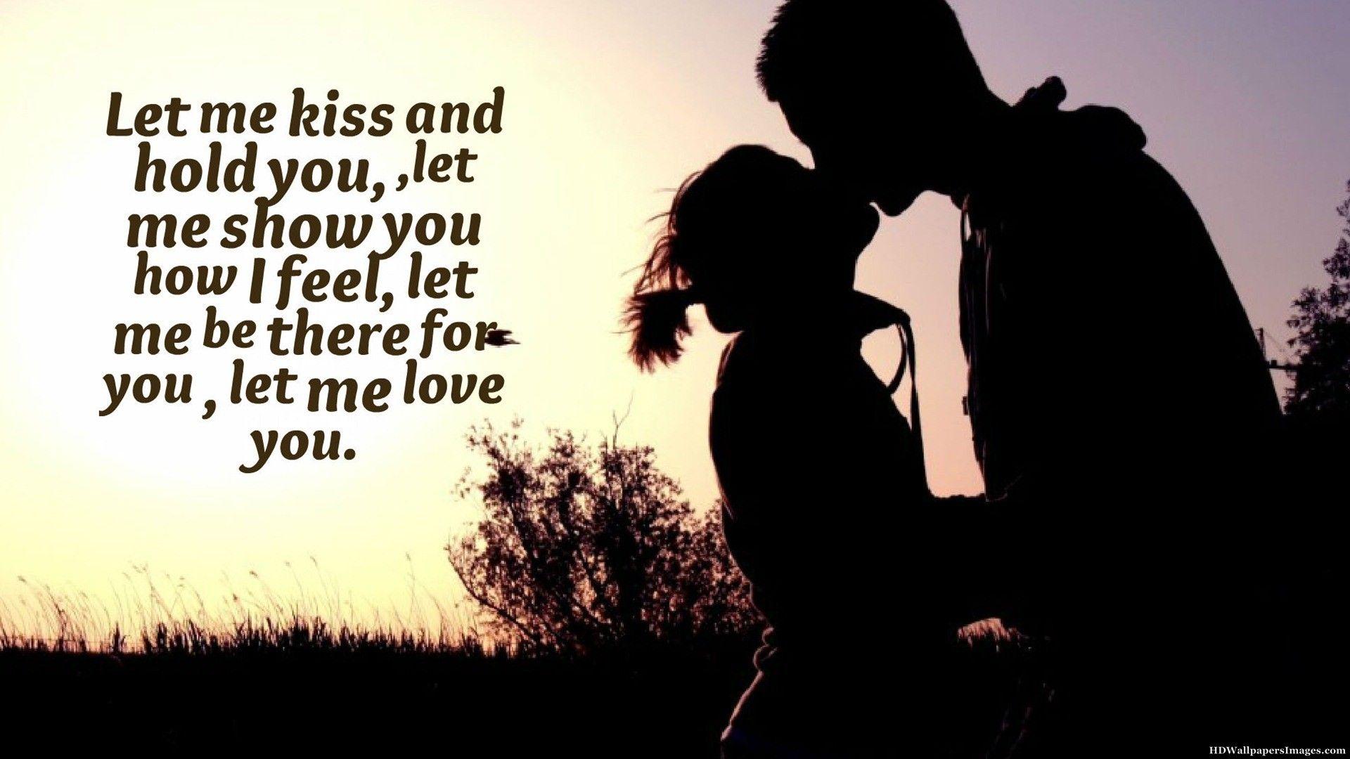 Love Kiss Wallpaper With Quotes (39 Picture)
