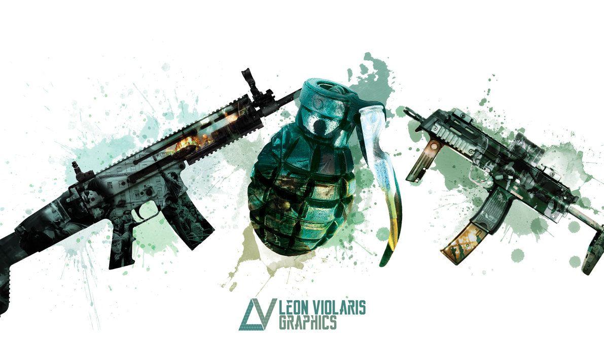 Guns Background By Leon Violaris