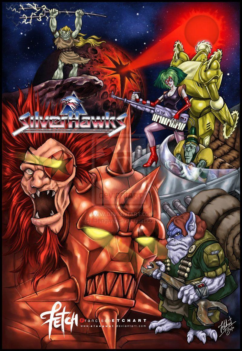 Silverhawks Halcones Galacticos Art