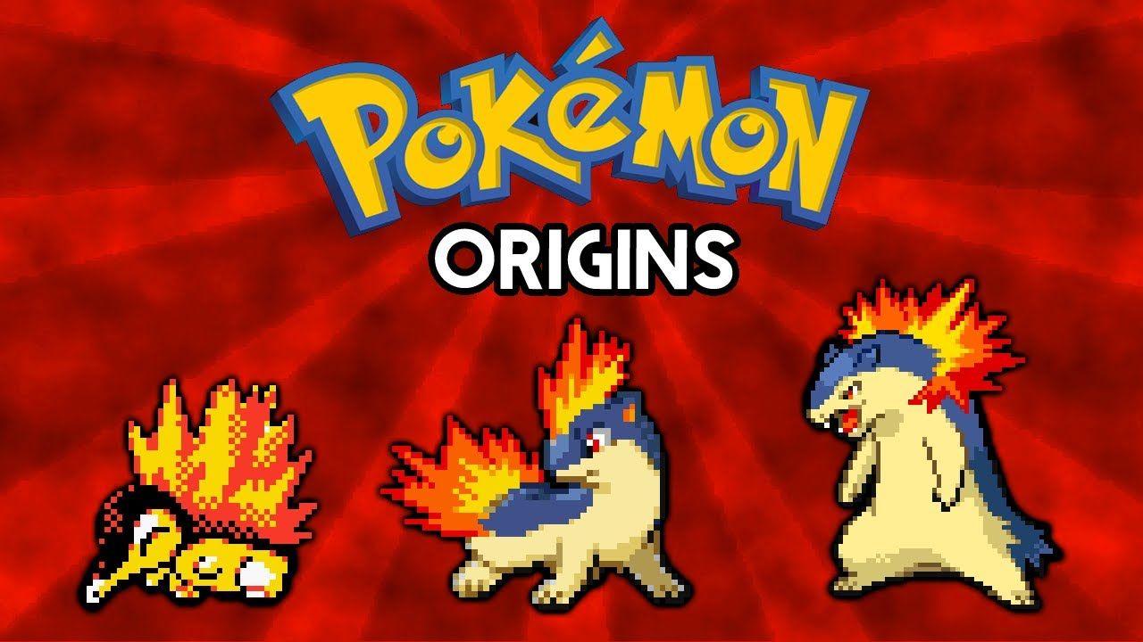 Pokemon Origins. Cyndaquil, Quilava and Typhlosion