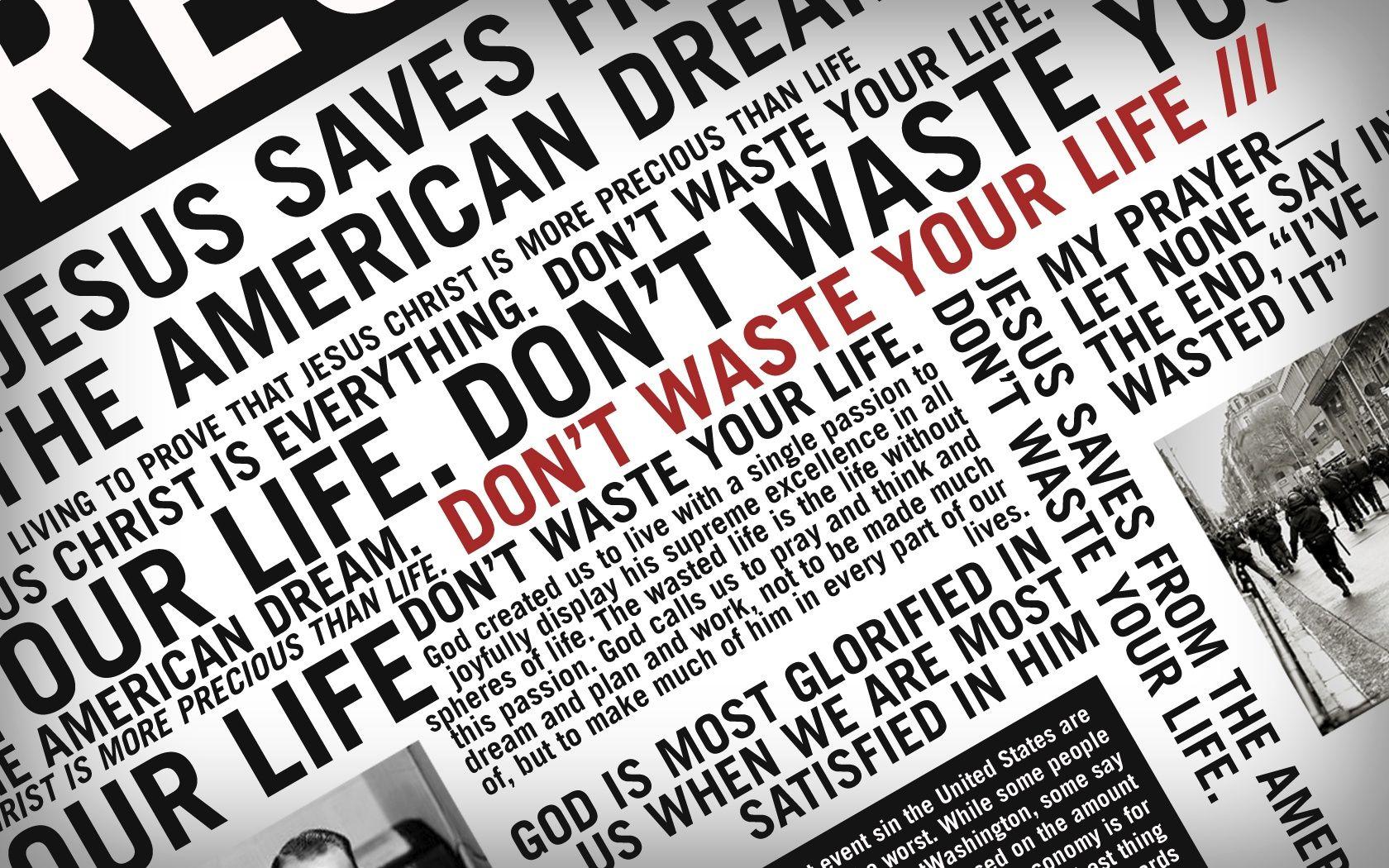 Lecrae %22Don't Waste Your Life%22 song wallpaper