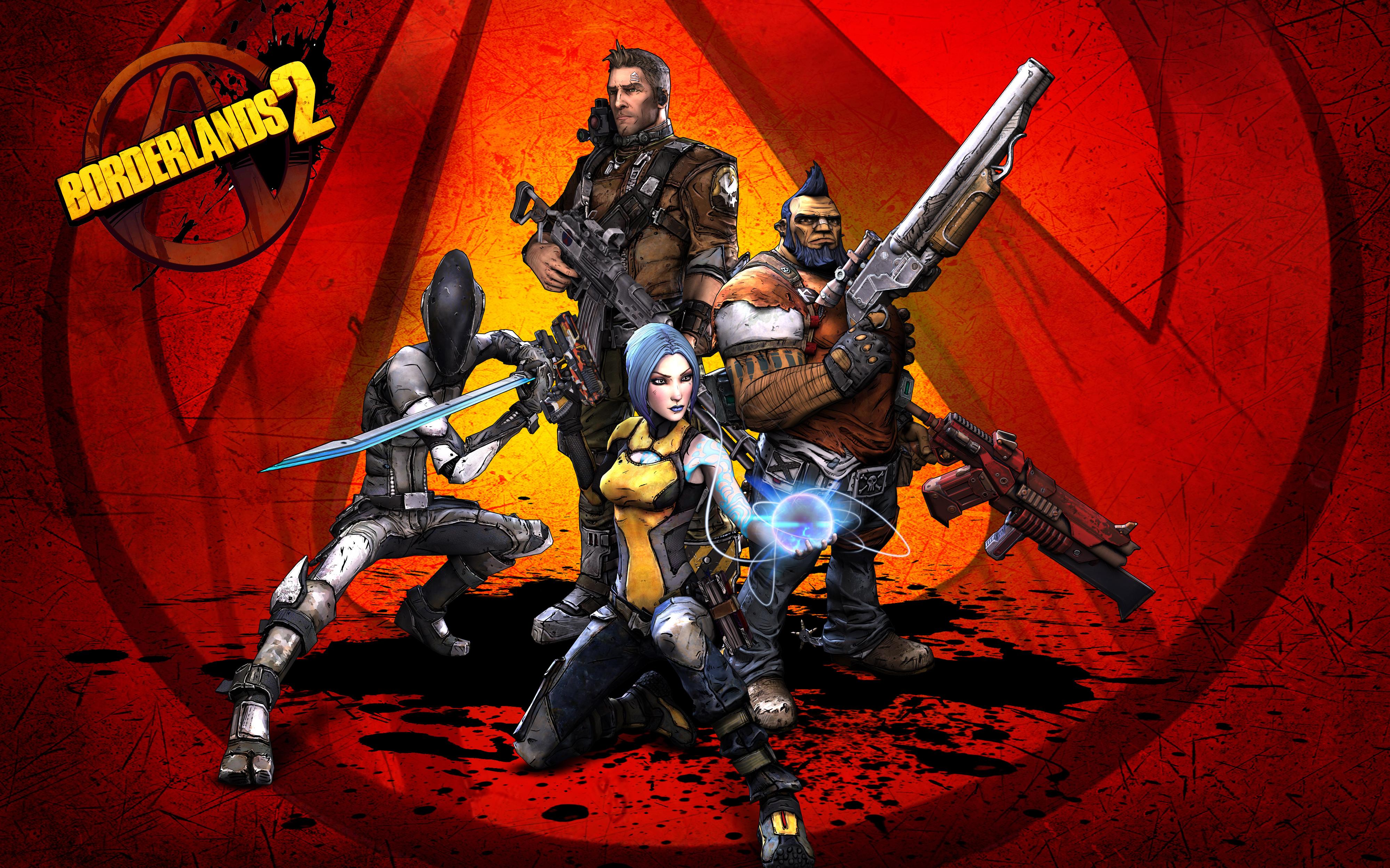 wallpaper borderlands 2, salvador, gunzerker HD, Widescreen