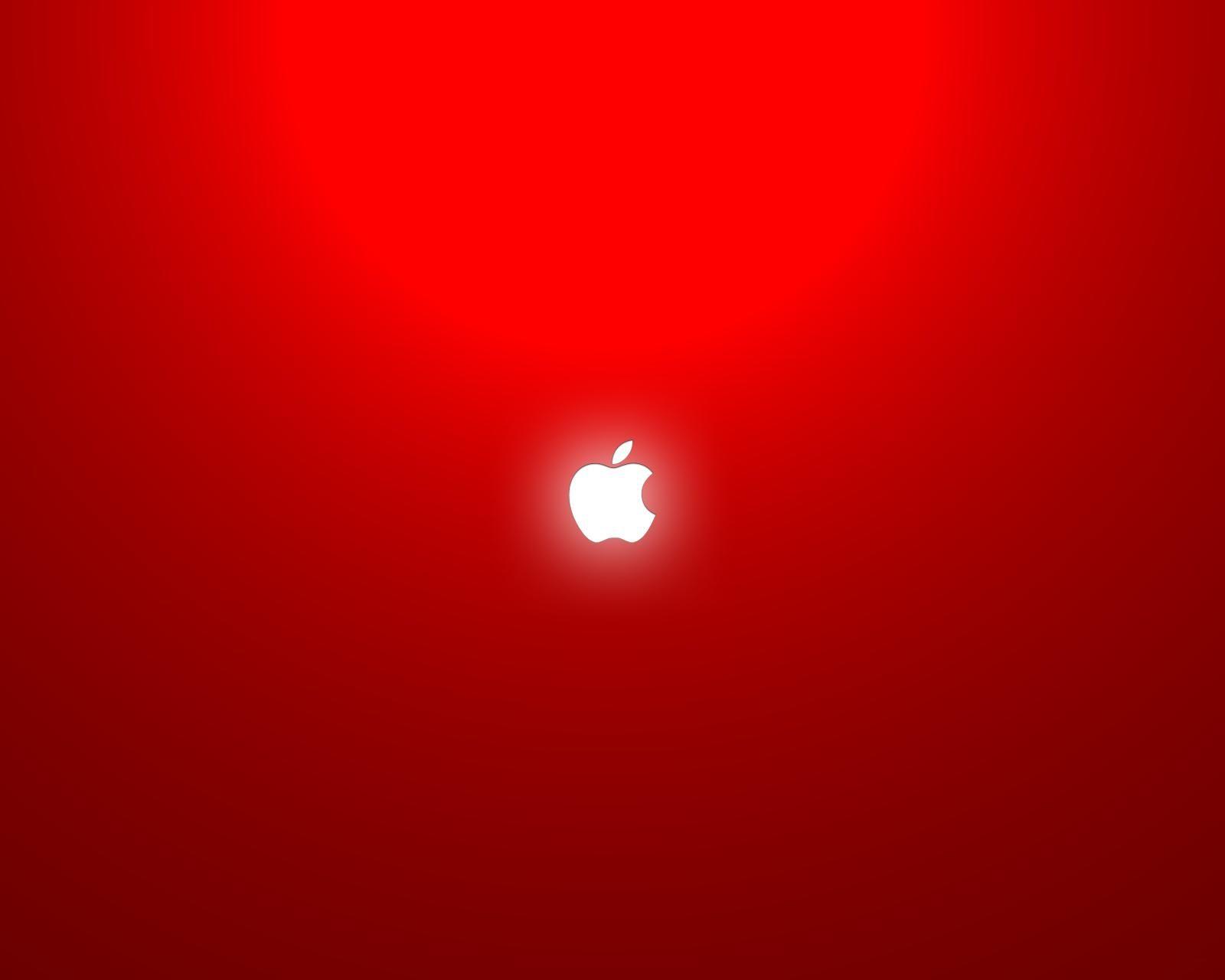 Technology, Apple, Phone, Red Color, Simple Background, Art Design