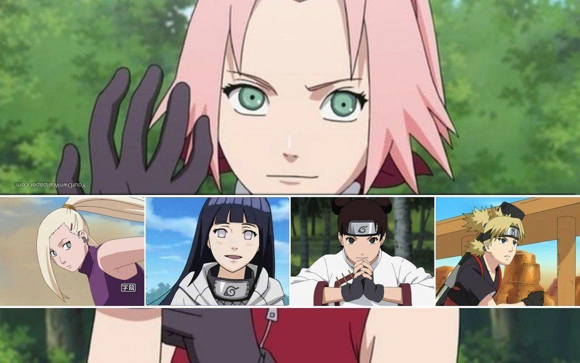Sakura Ino Hinata Tenten Temari Wallpaper