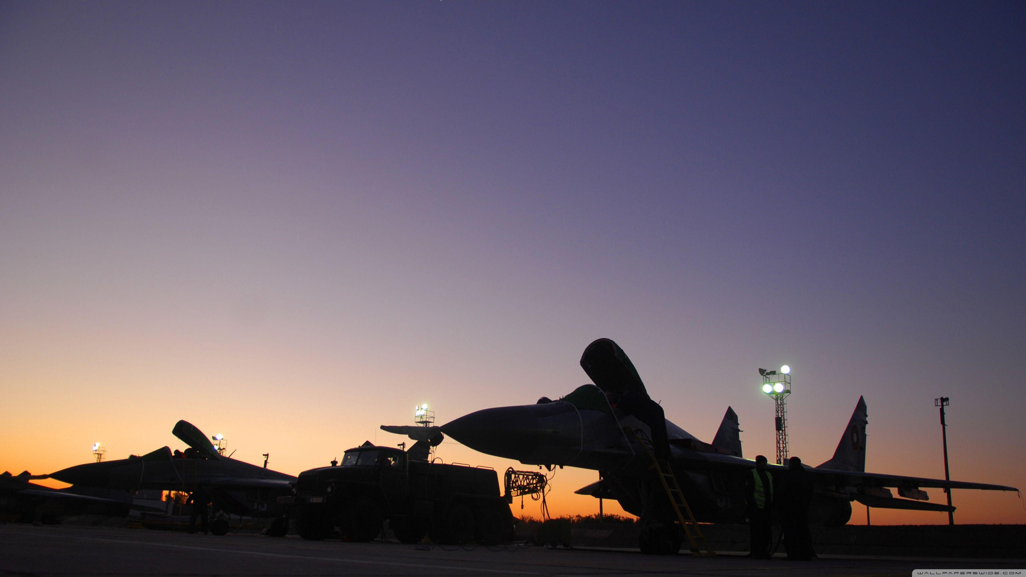 MIG 29 At Sunset ❤ 4K HD Desktop Wallpaper For 4K Ultra HD TV