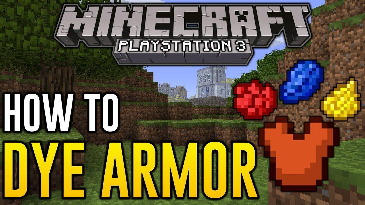 Minecraft PS3 to Dye Armor Get Colored Leather Armour