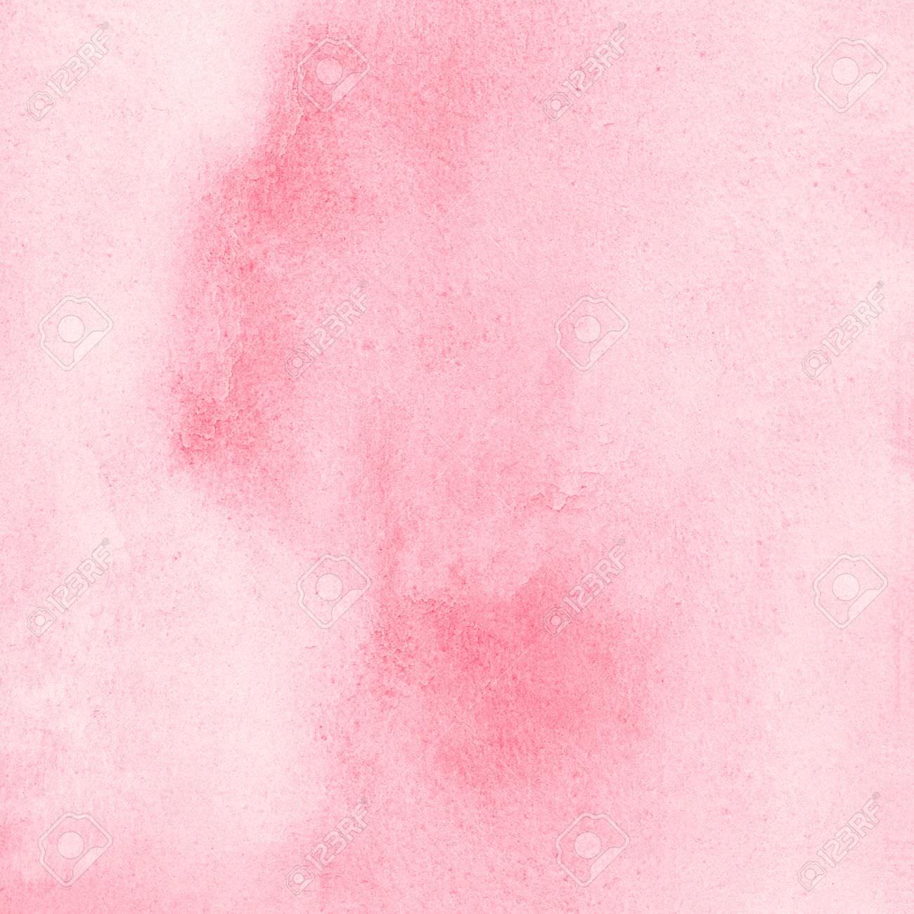 67682688 Pink Watercolor Valentines Day Background With Stains Light