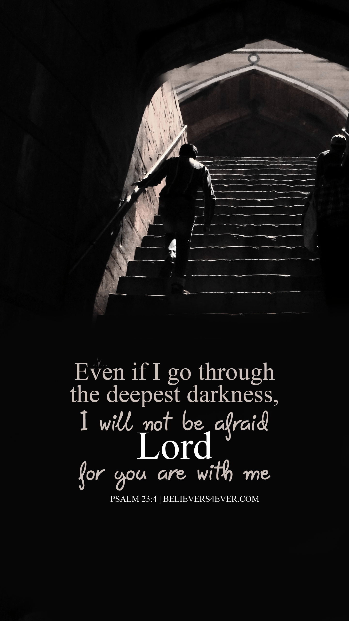 The deepest darkness. Psalm Mobile wallpaper