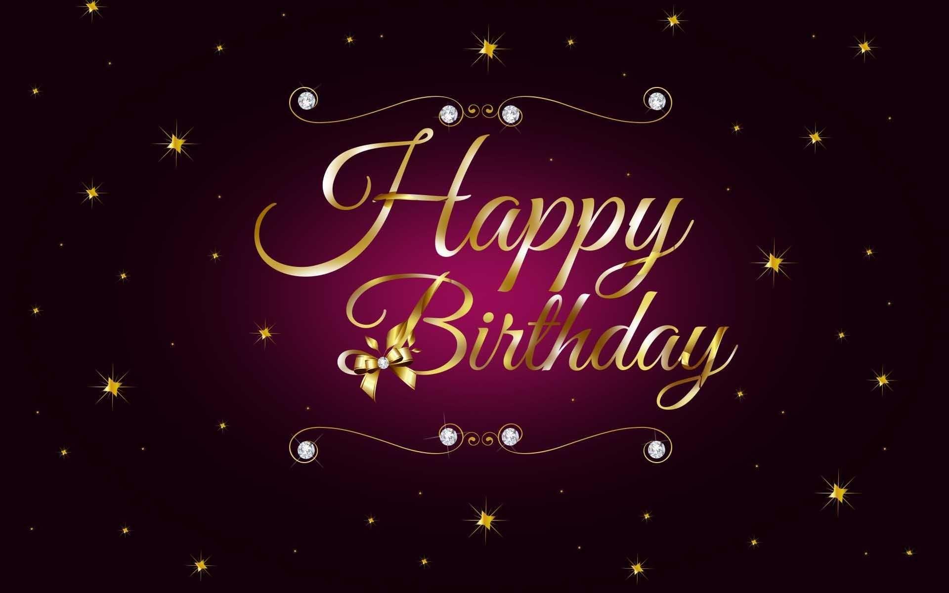 Glittering Happy Birthday Wish HD For Mobile Photo Wallpaper Of