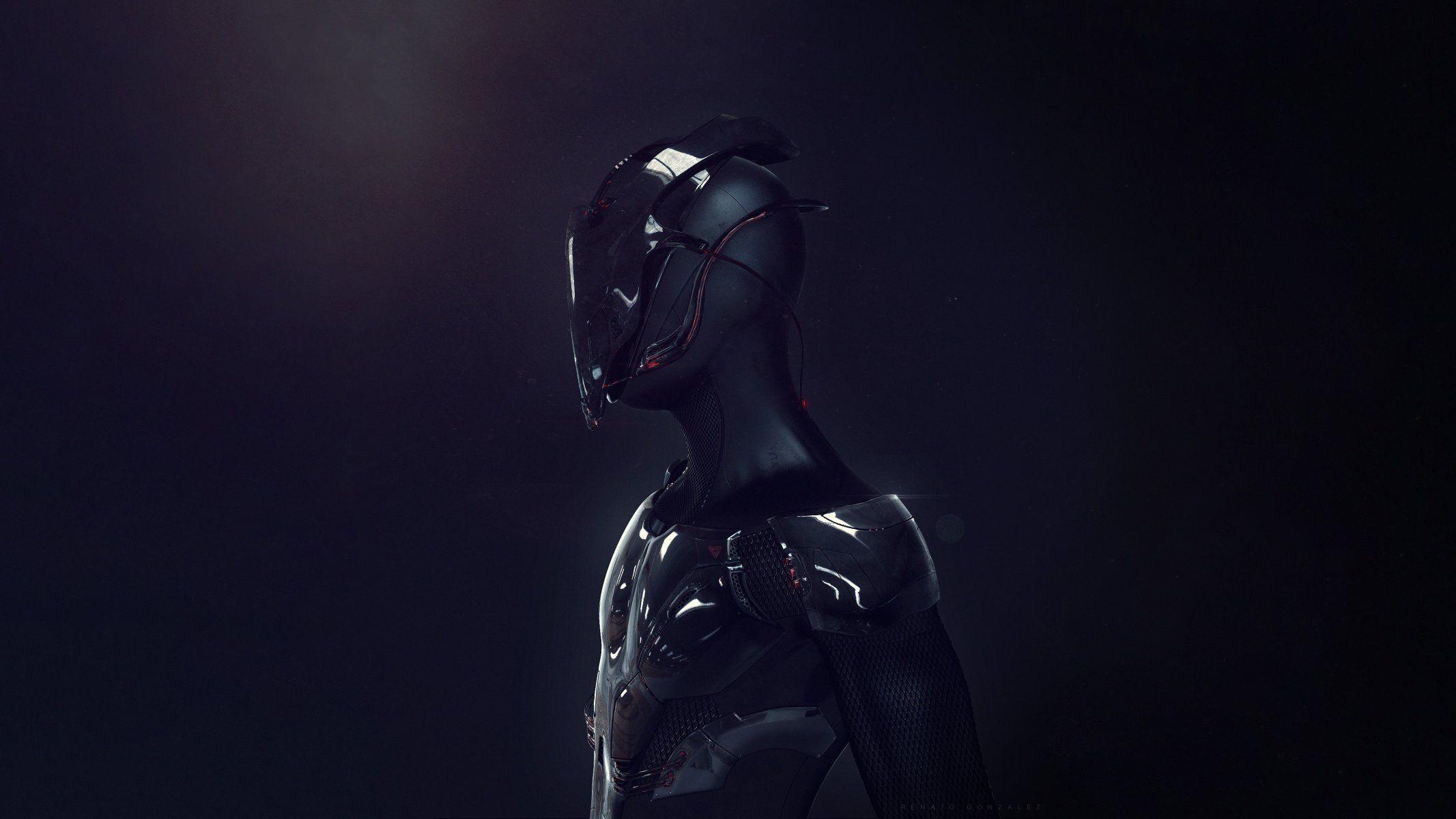 ninja suit rendering artwork background HD wallpaper