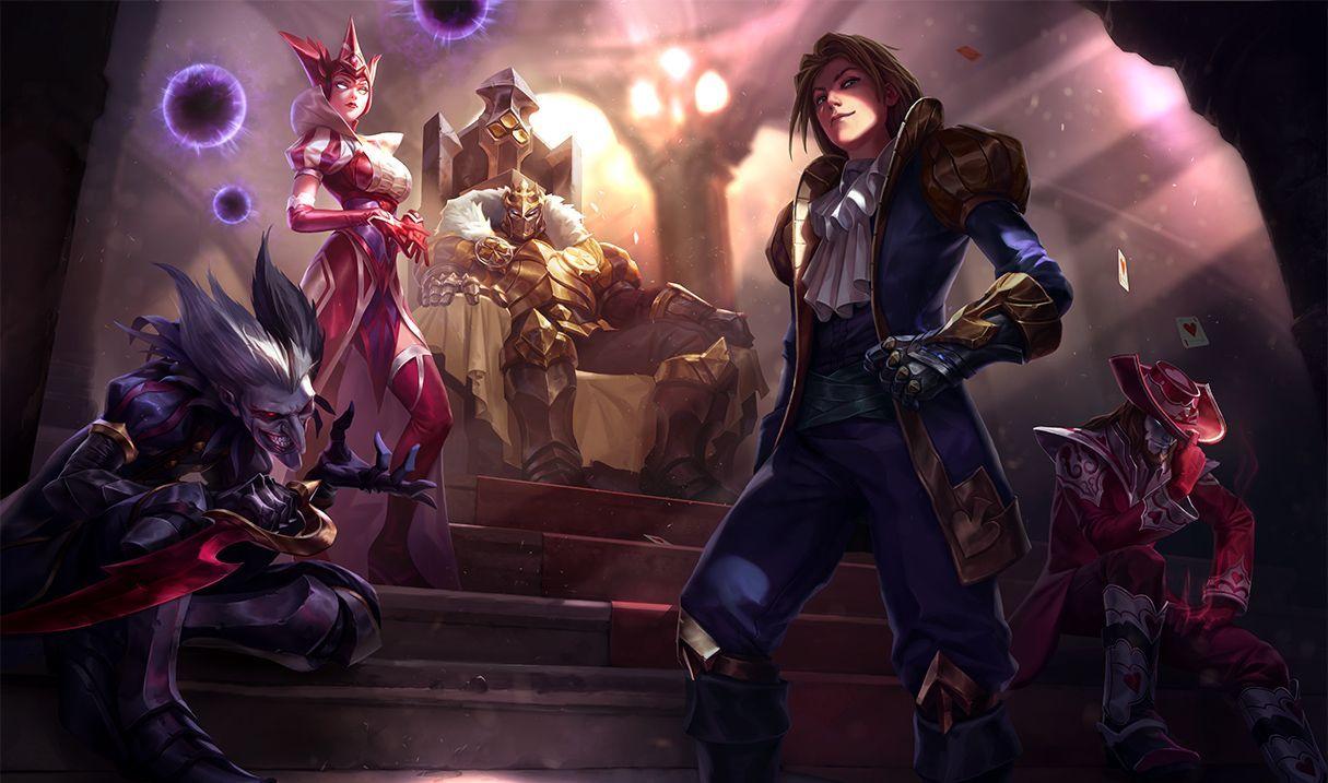 Ace of Spades Ezreal, King of Clubs Mordekaiser, Wild Card Shaco