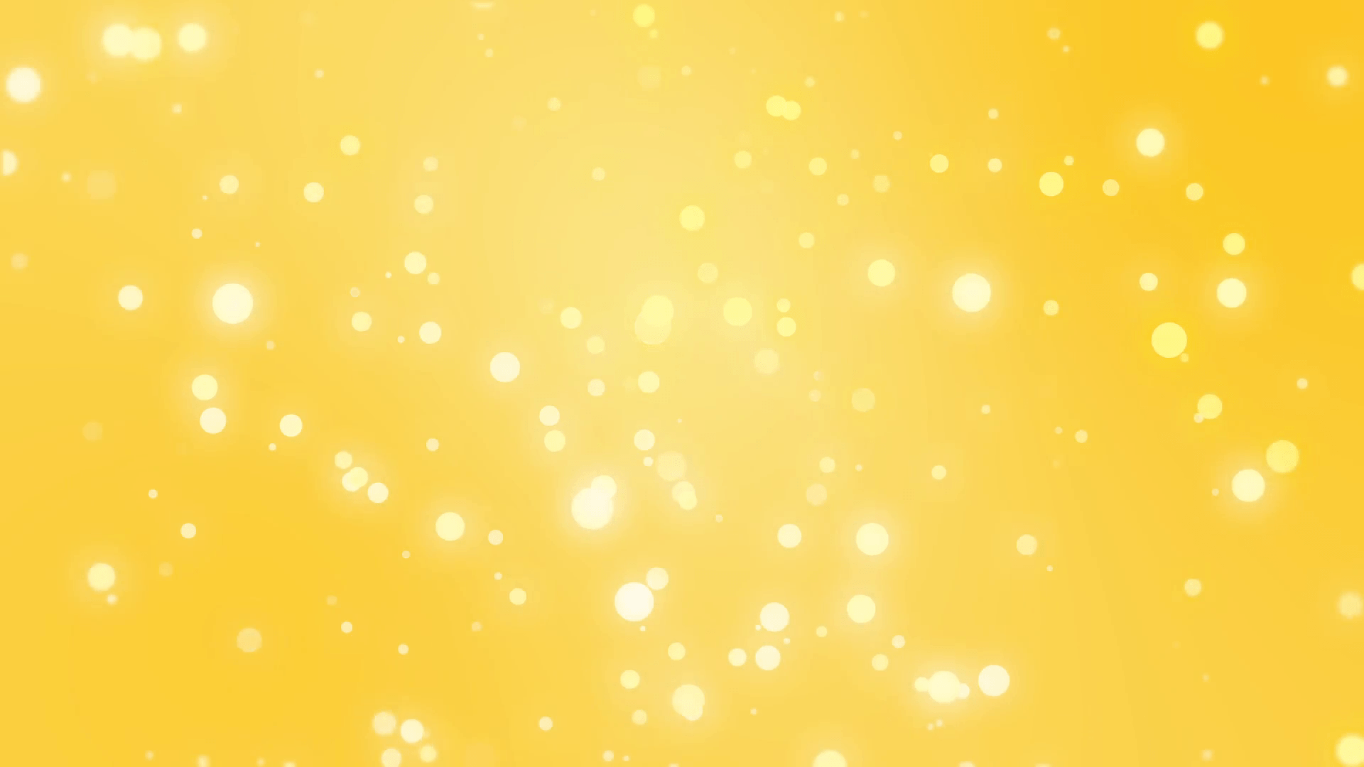 Sparkly light particles moving across a gold yellow gradient
